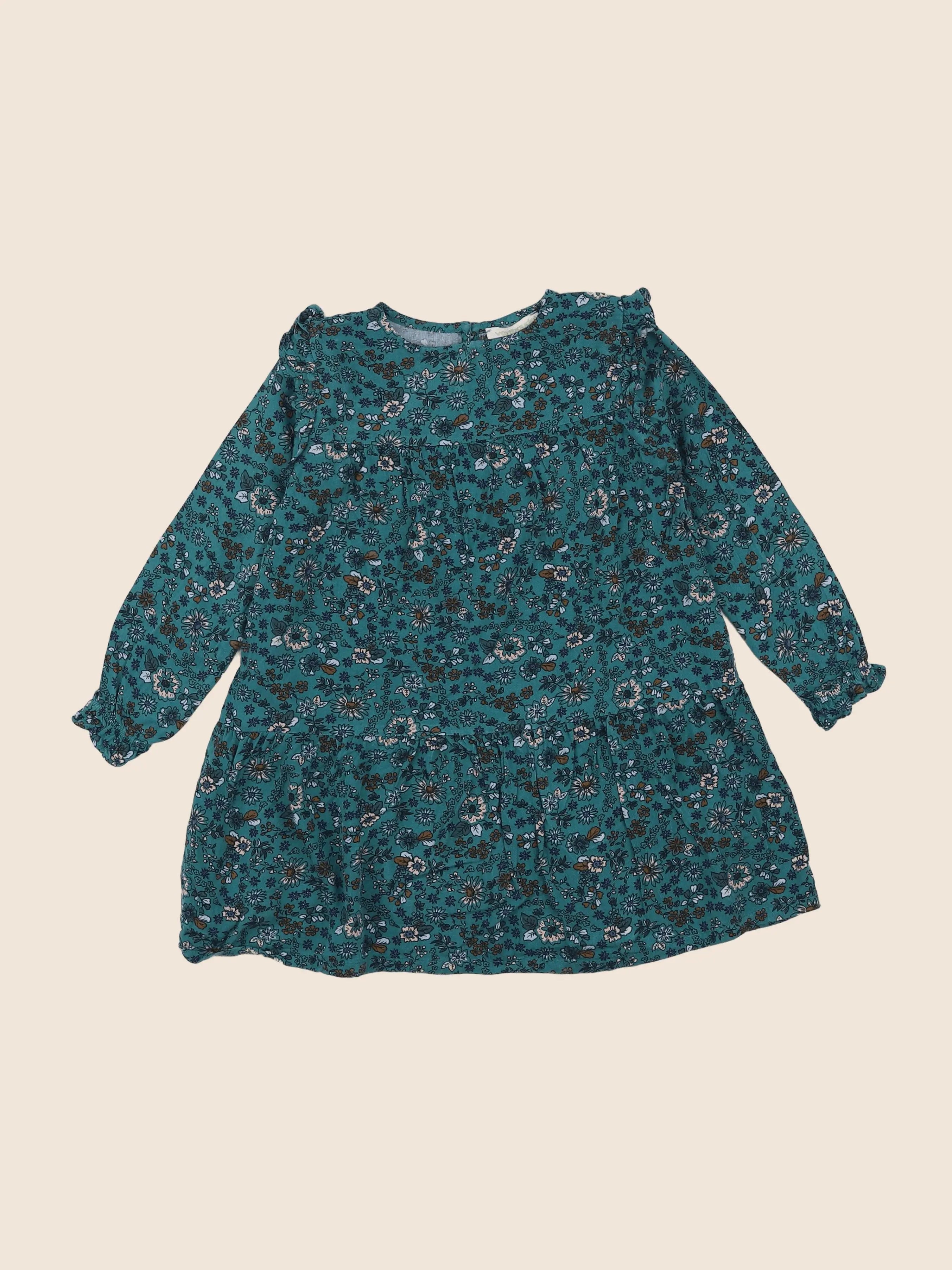 Vertbaudet - robe vert - 3 ans