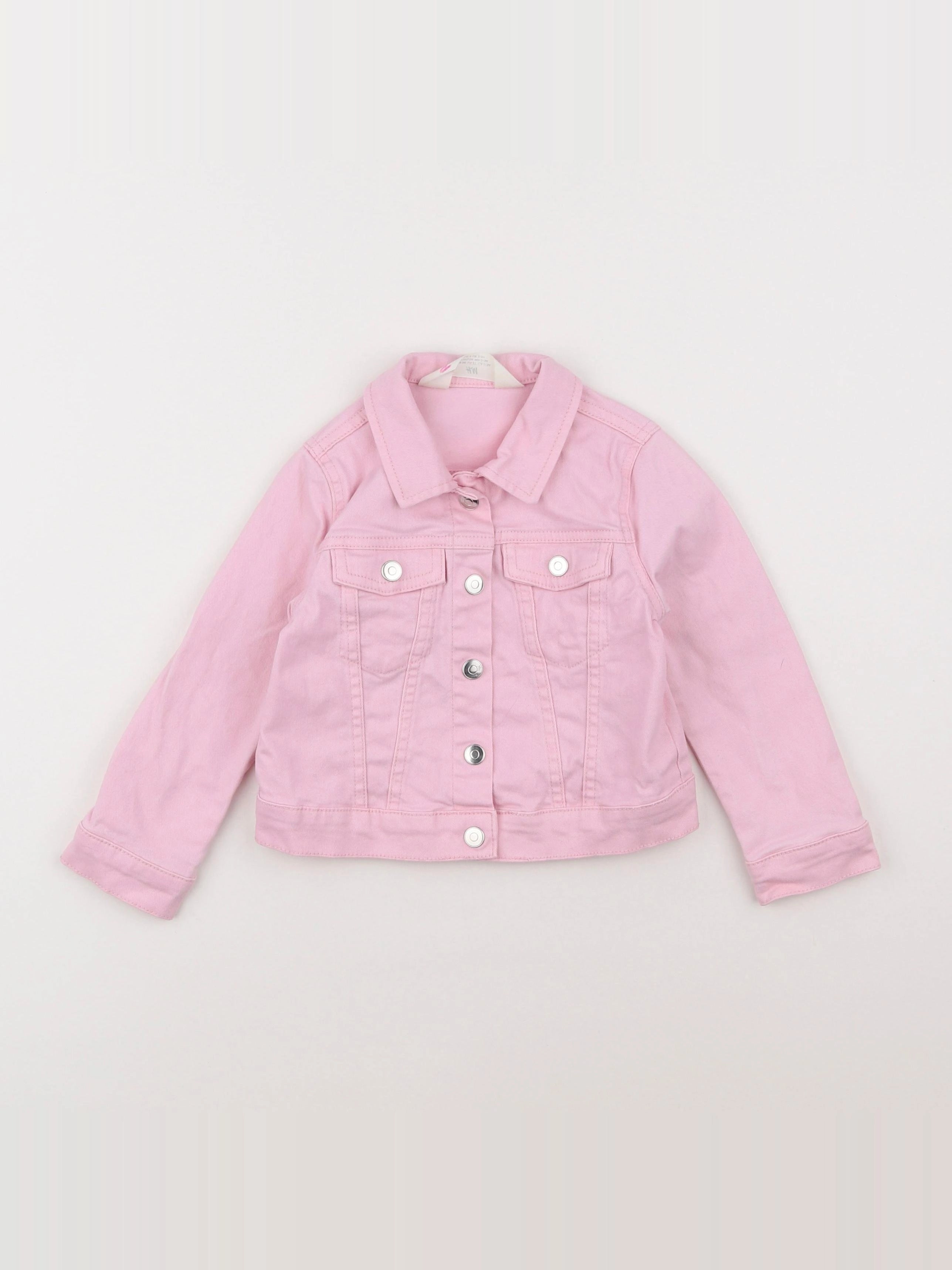 H&M - veste rose - 2/3 ans