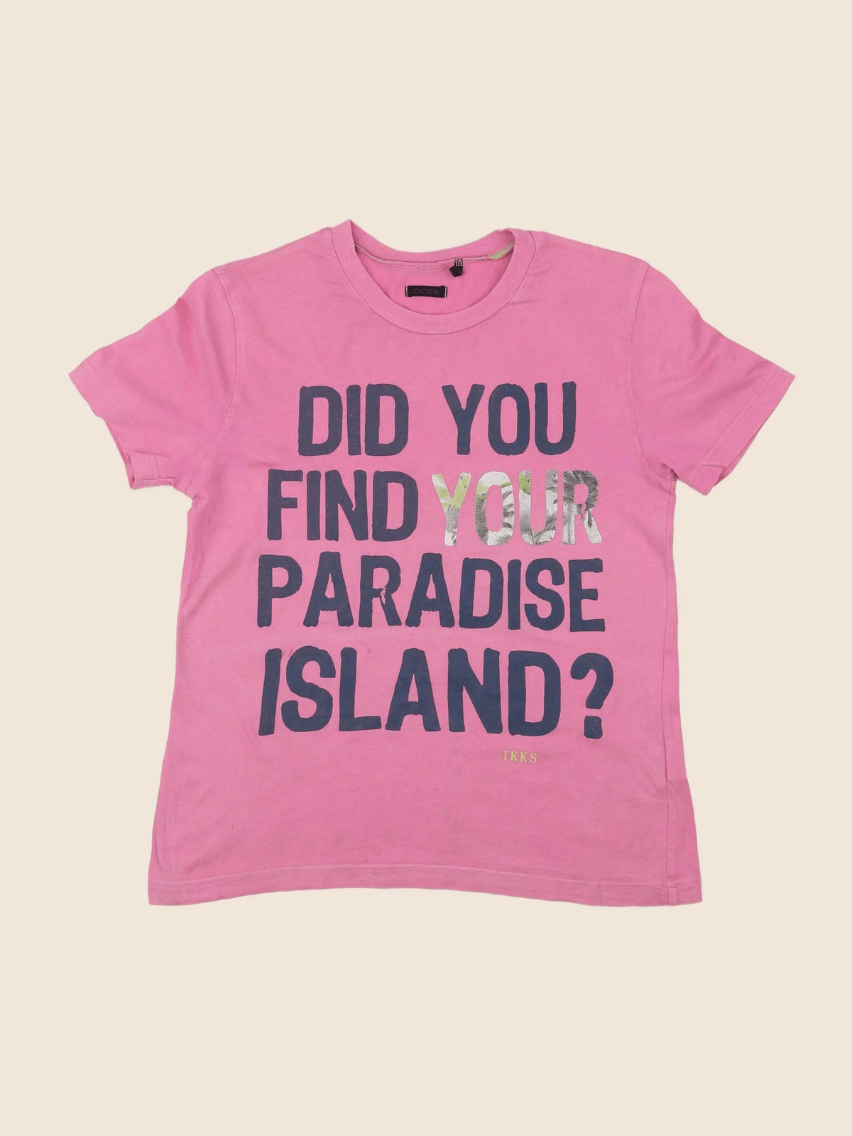 IKKS - tee-shirt rose - 8 ans