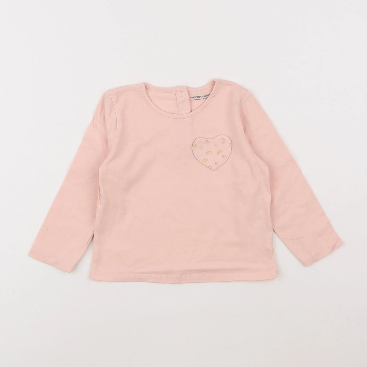 Vertbaudet - tee-shirt rose - 2 ans
