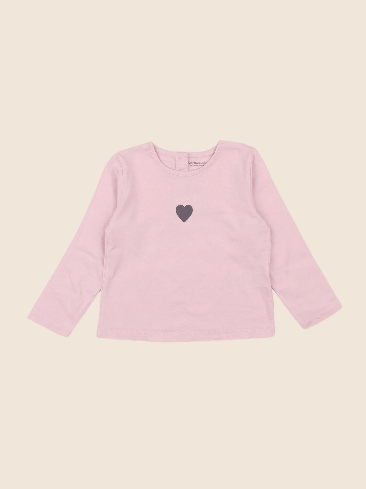 Vertbaudet - tee-shirt rose - 2 ans
