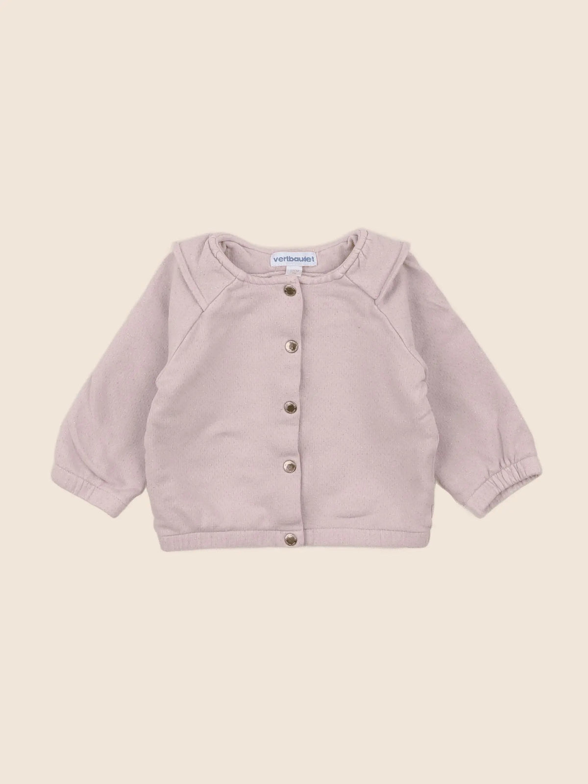 Vertbaudet - sweat rose - 6 mois