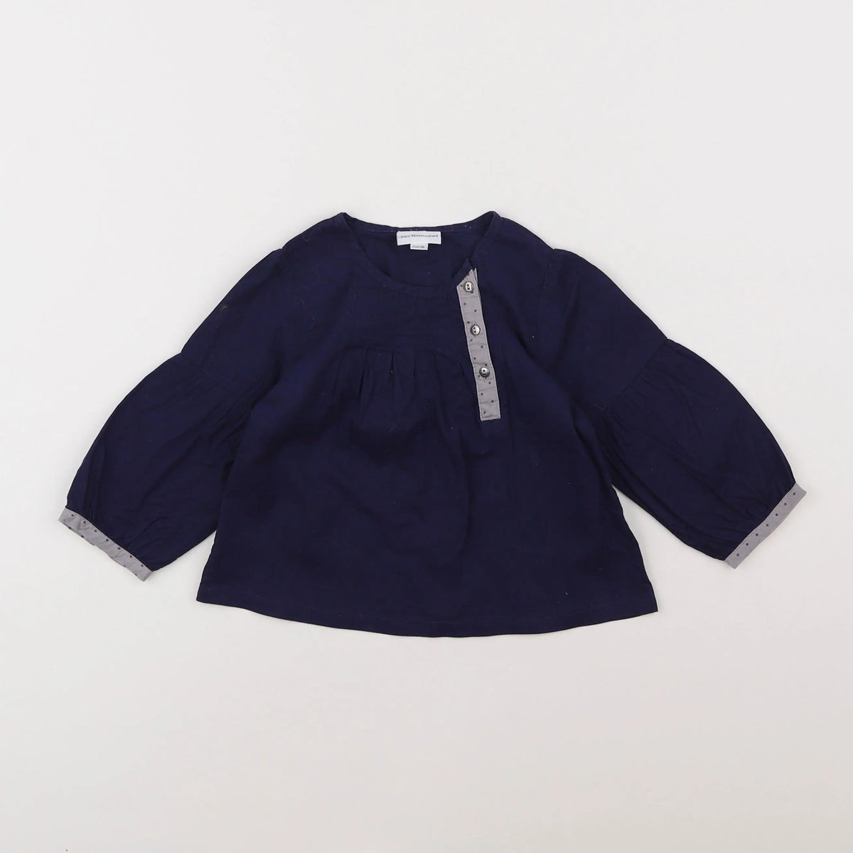 Vertbaudet - blouse bleu - 18 mois