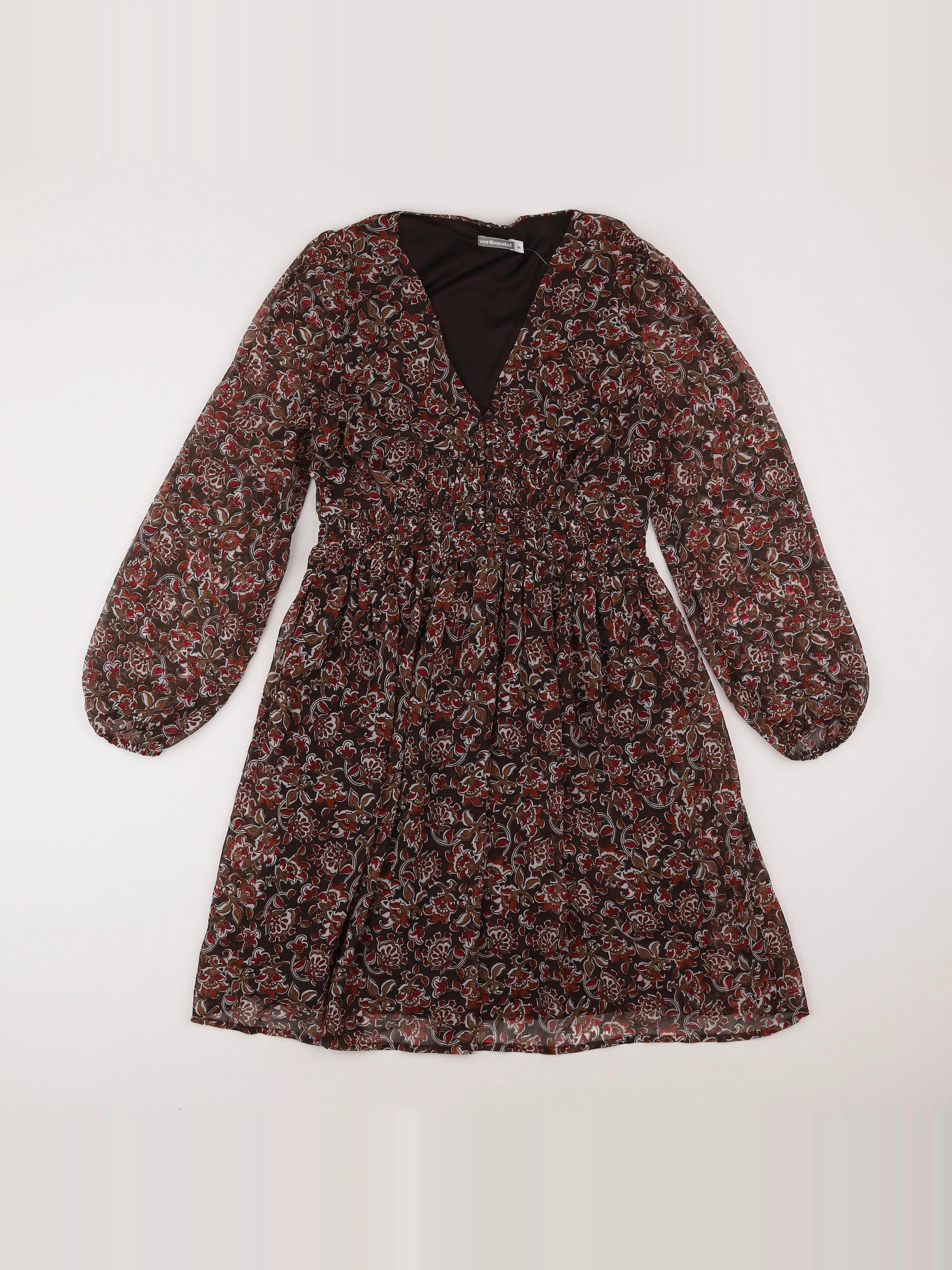Vertbaudet - robe grossesse marron - 34