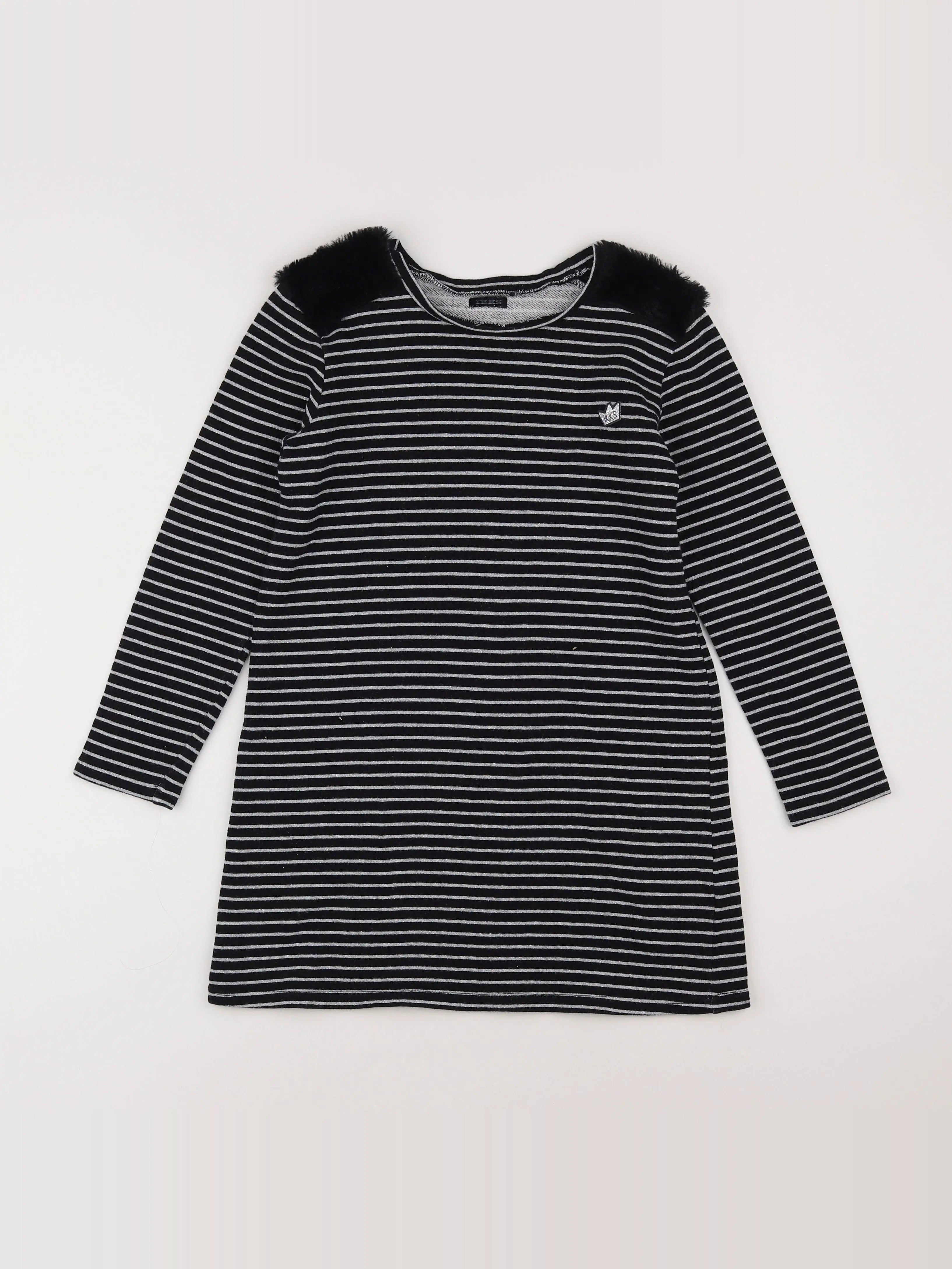 IKKS - robe noir - 10 ans