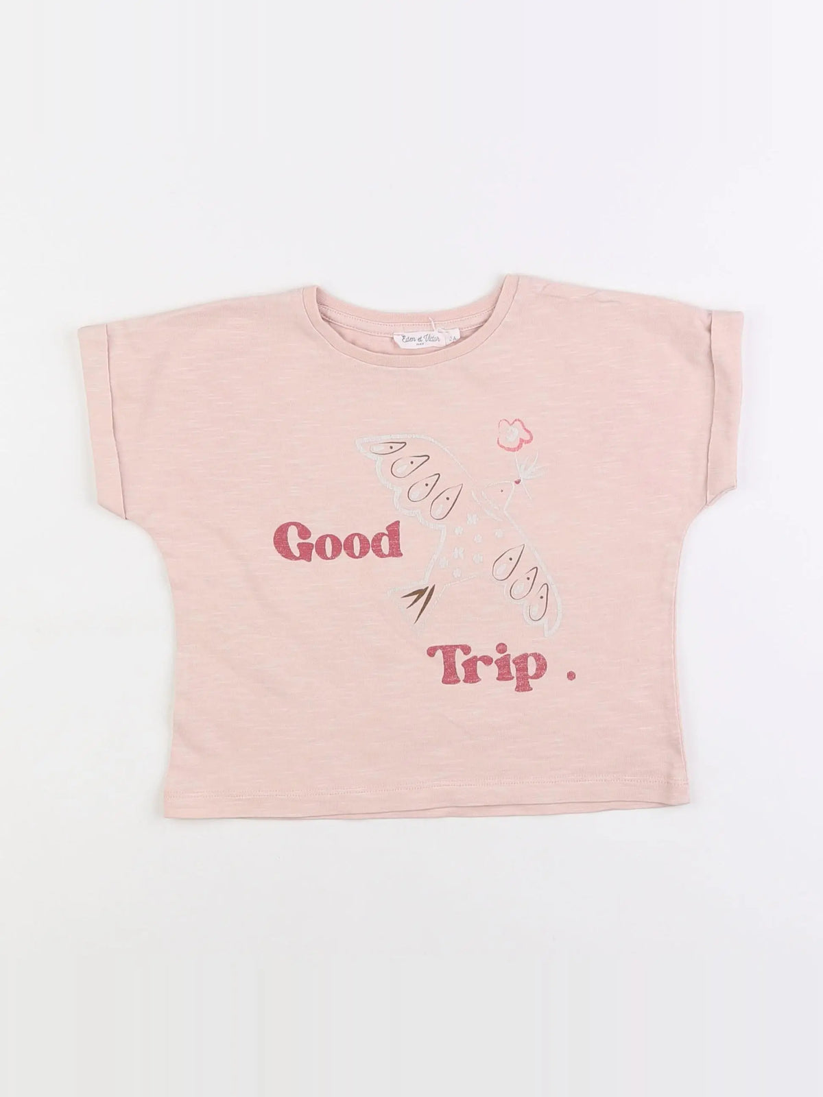 Eden & Victor - tee-shirt rose - 2 ans
