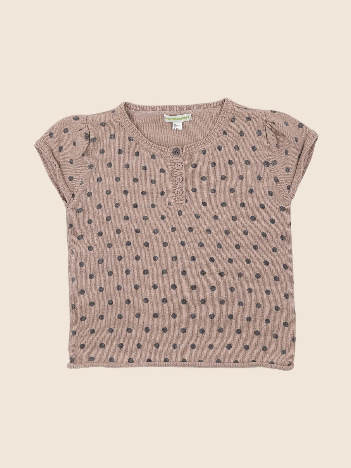 Vertbaudet - pull marron - 6 ans