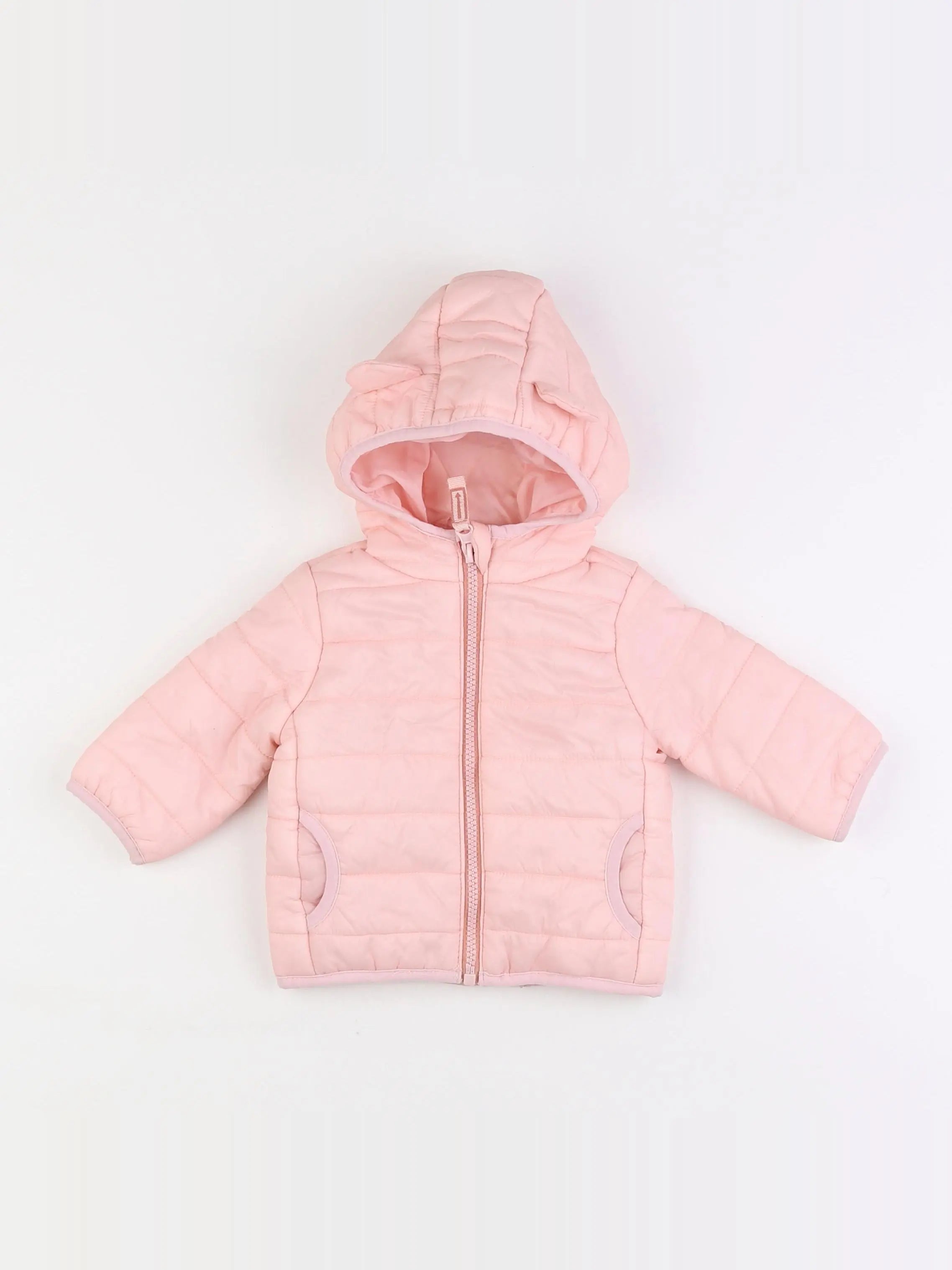 Vertbaudet - doudoune rose - 3 mois