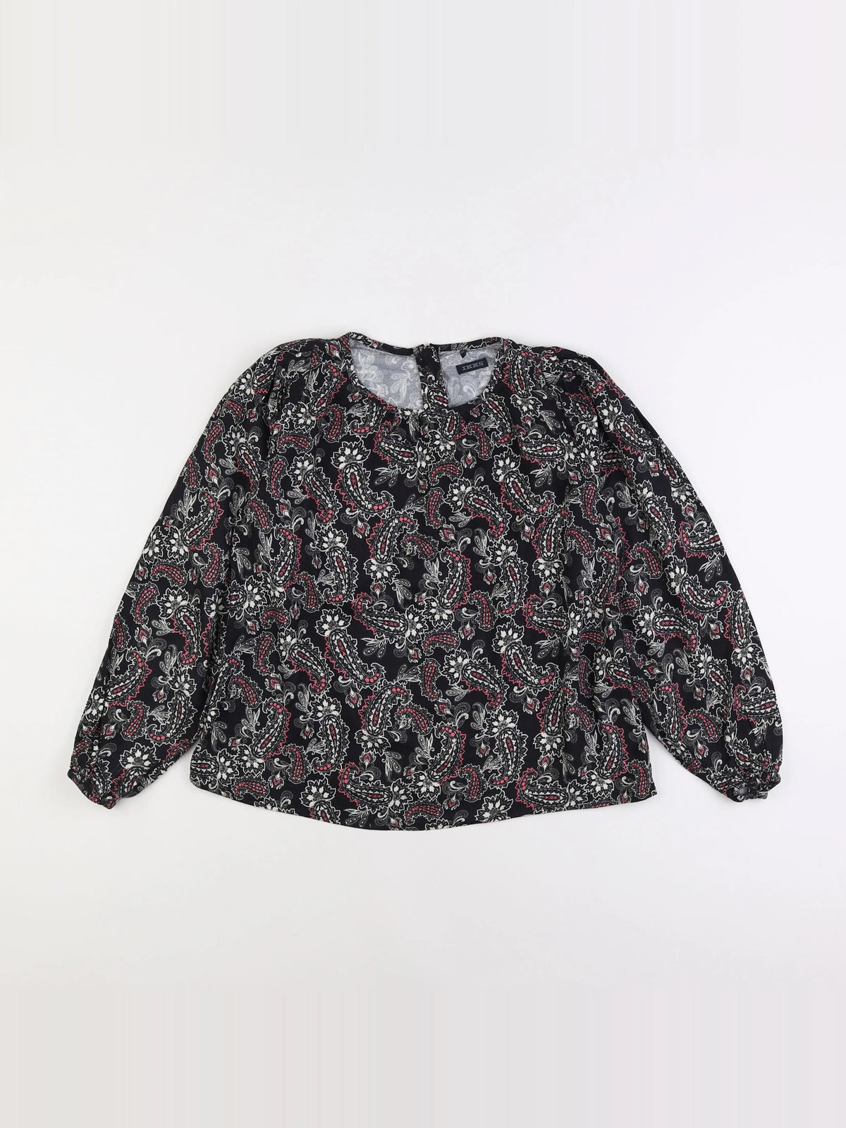 IKKS - blouse rose, noir - 10 ans