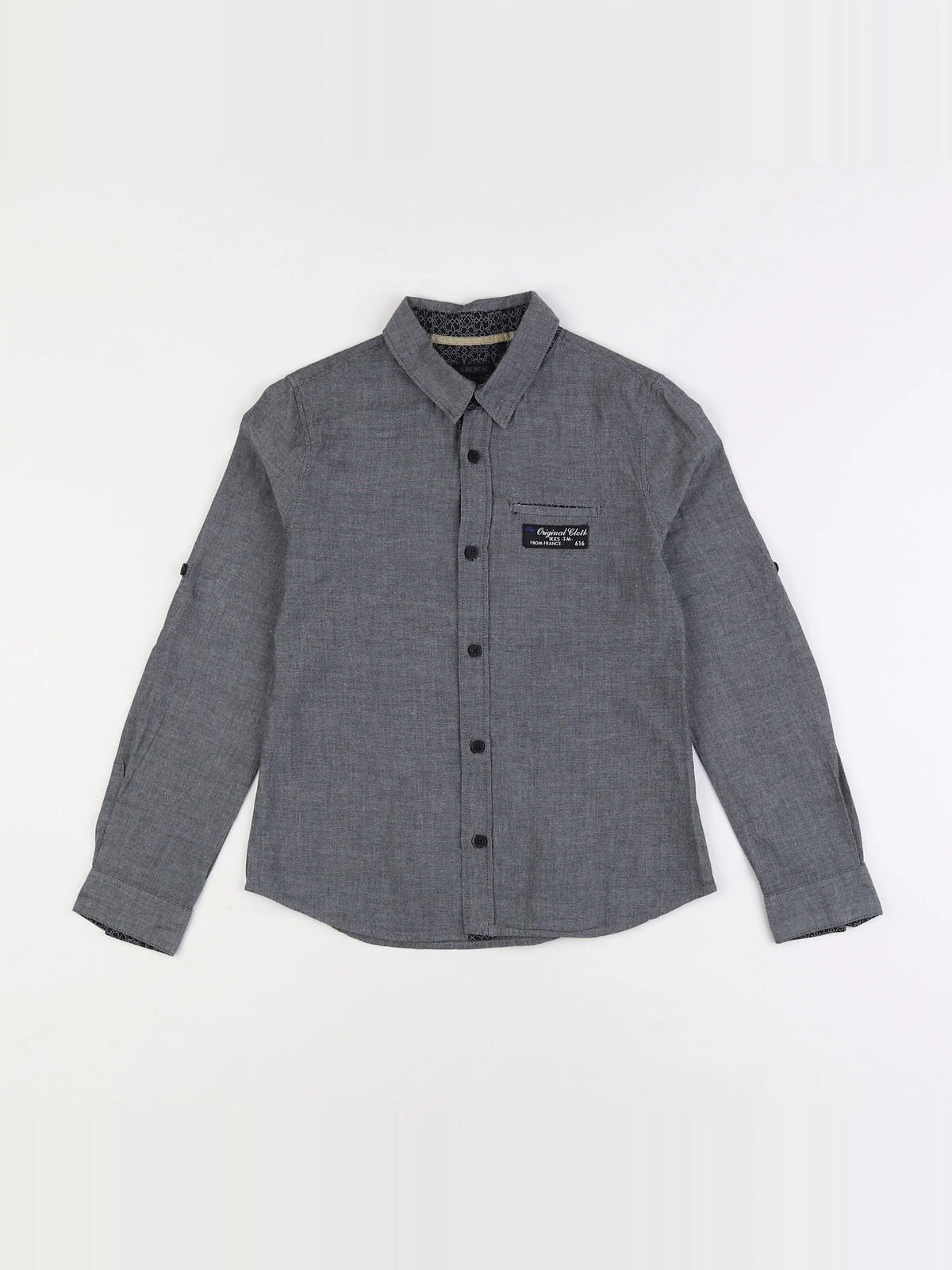 IKKS - chemise gris - 8 ans
