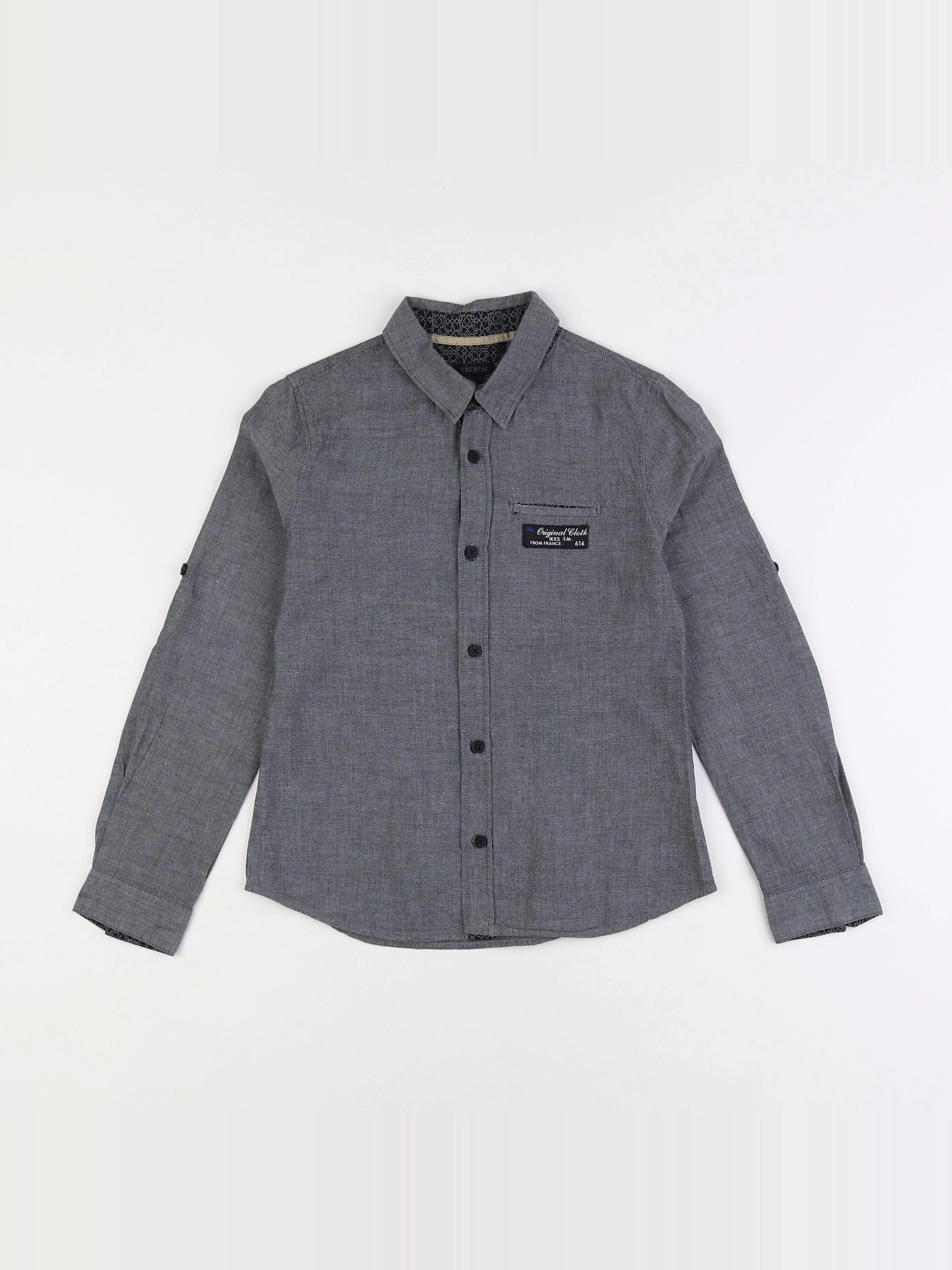 IKKS - chemise gris - 8 ans