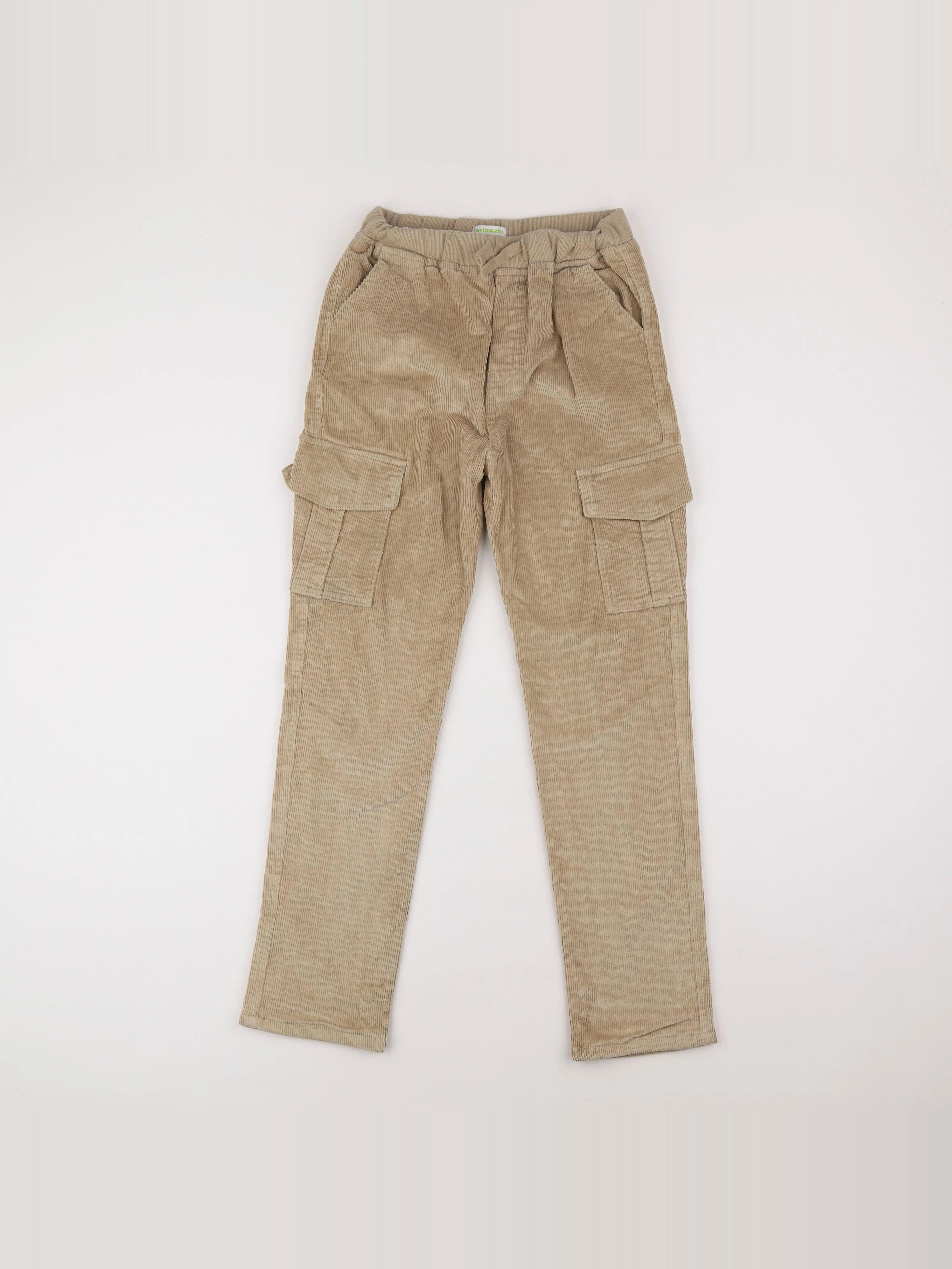 Vertbaudet - pantalon doublé marron - 12 ans