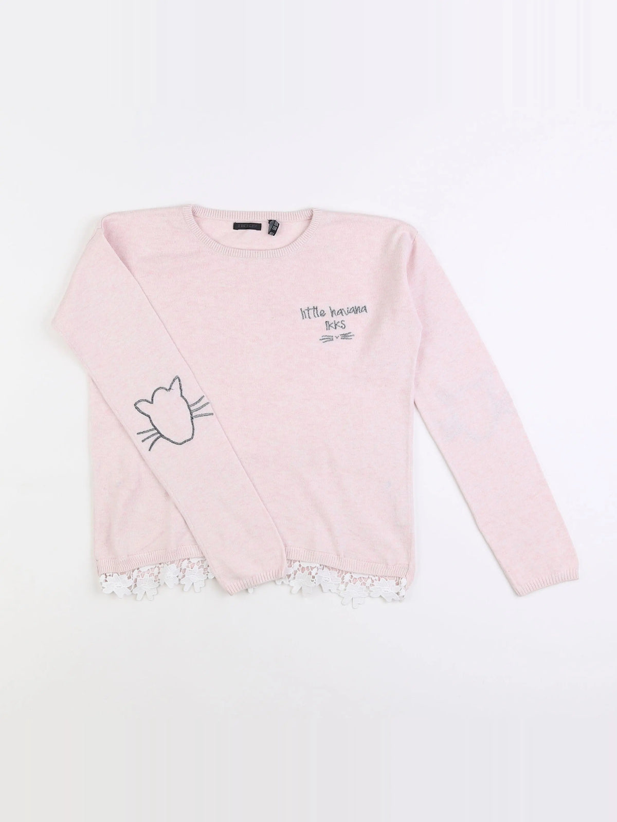 IKKS - pull rose - 10 ans