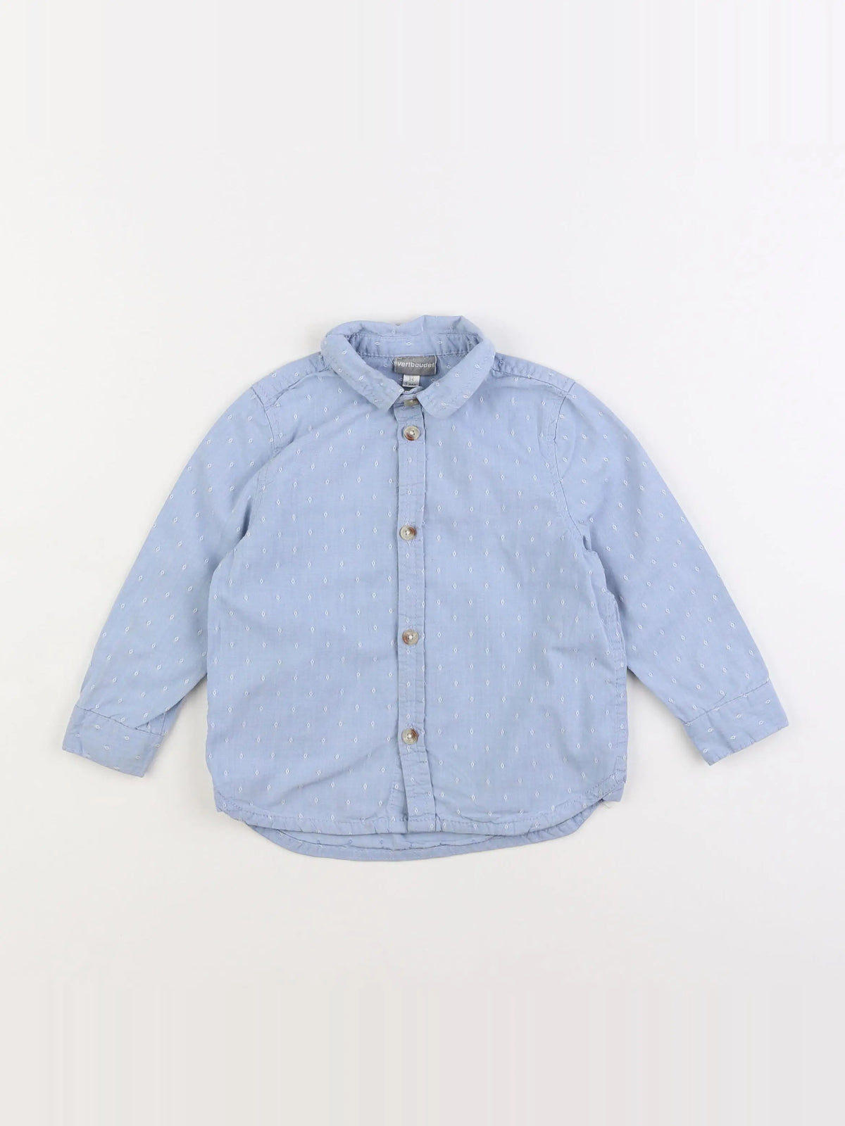 Vertbaudet - chemise bleu - 3 ans