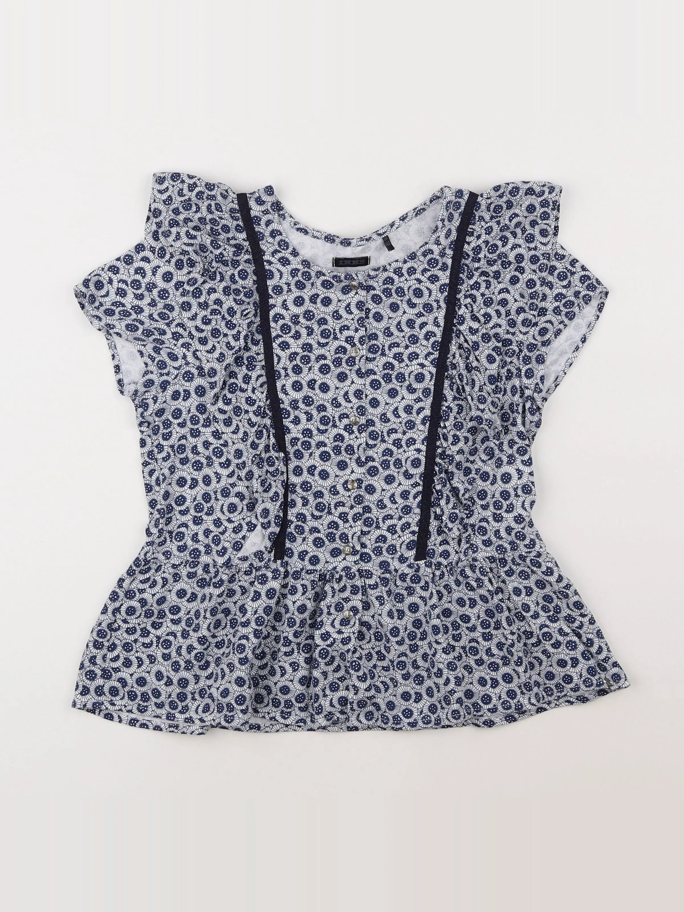 IKKS - blouse bleu - 10 ans