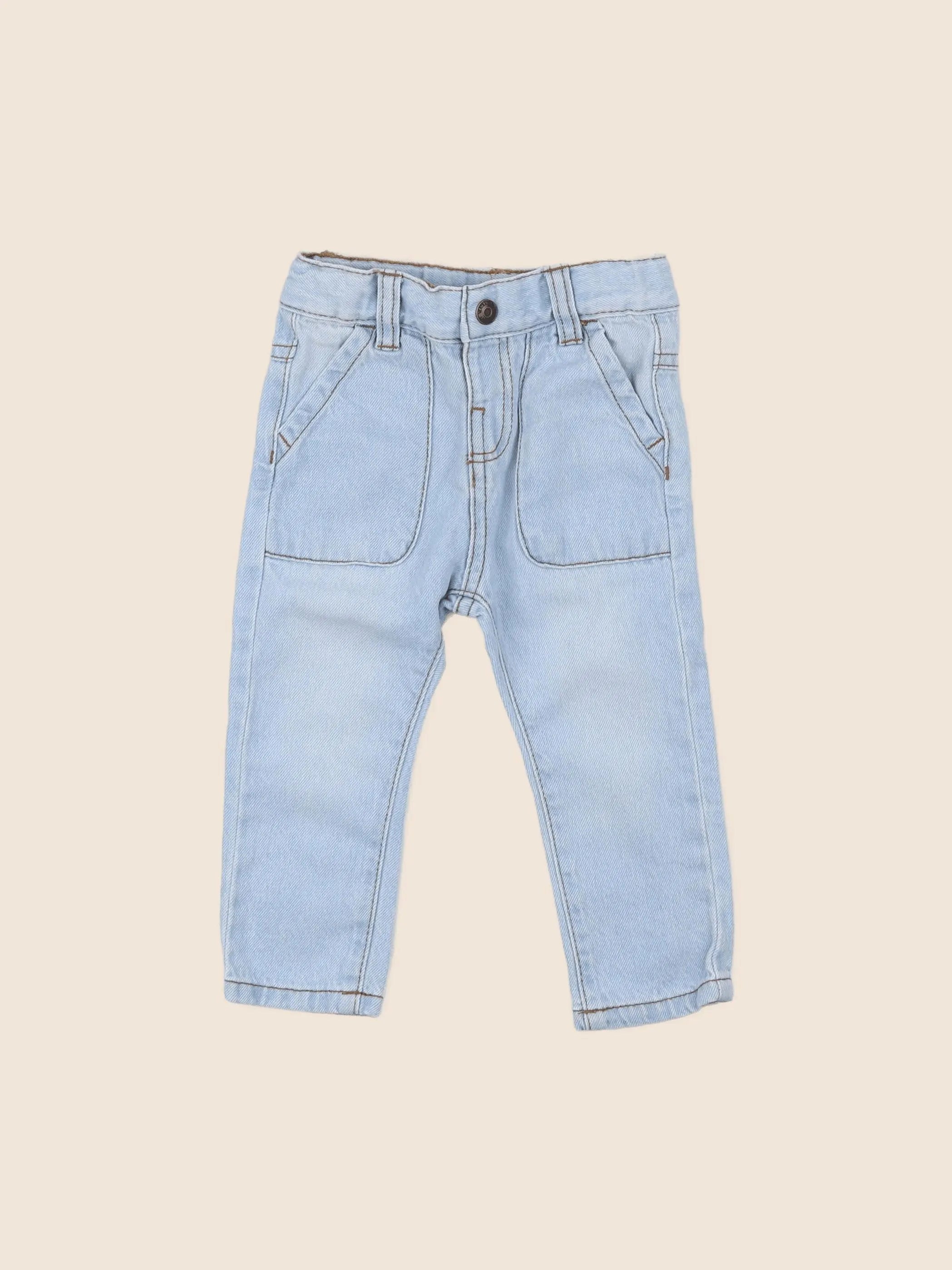 Vertbaudet - jean bleu - 6 mois