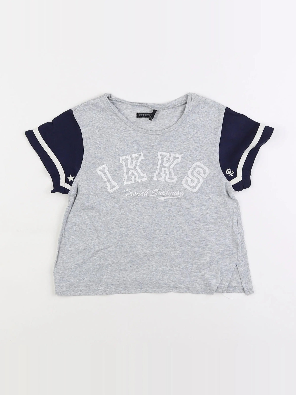 IKKS - tee-shirt bleu, gris - 6 ans