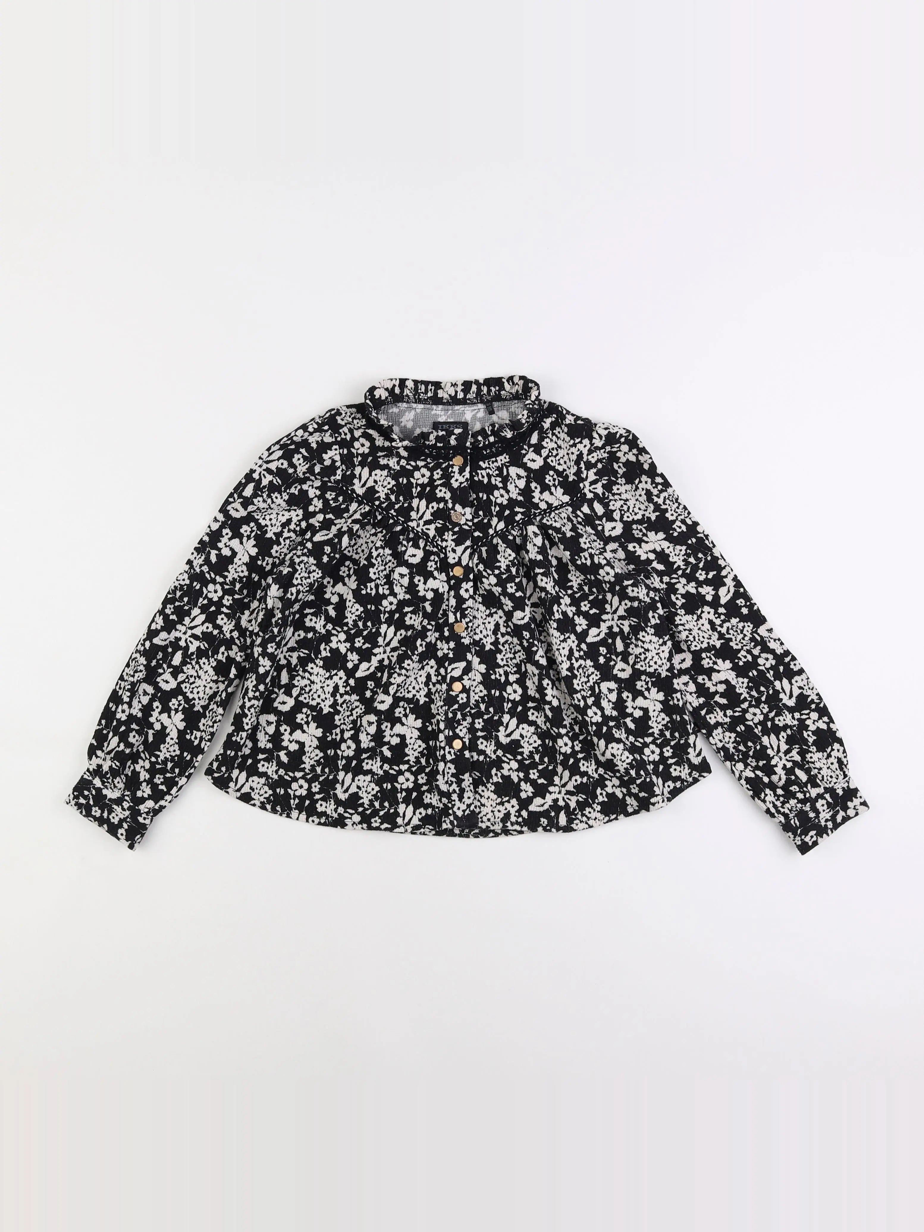 IKKS - blouse beige, noir - 6 ans