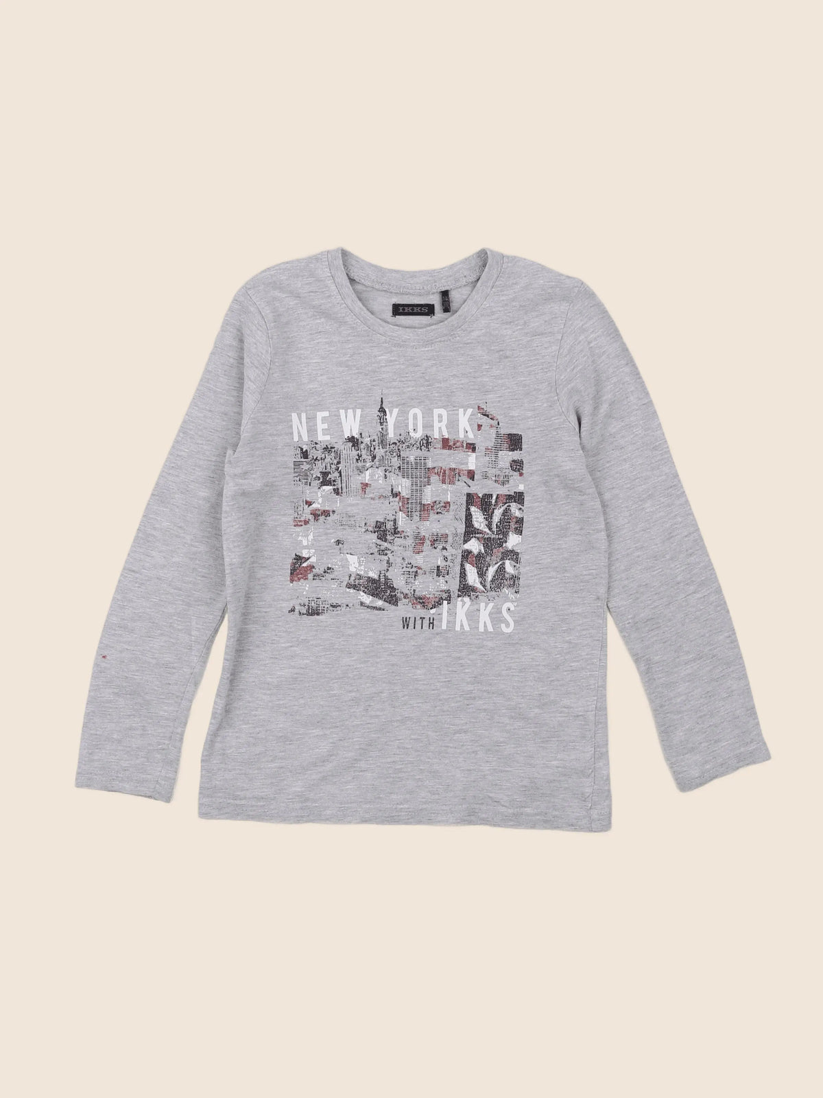IKKS - tee-shirt gris - 5 ans