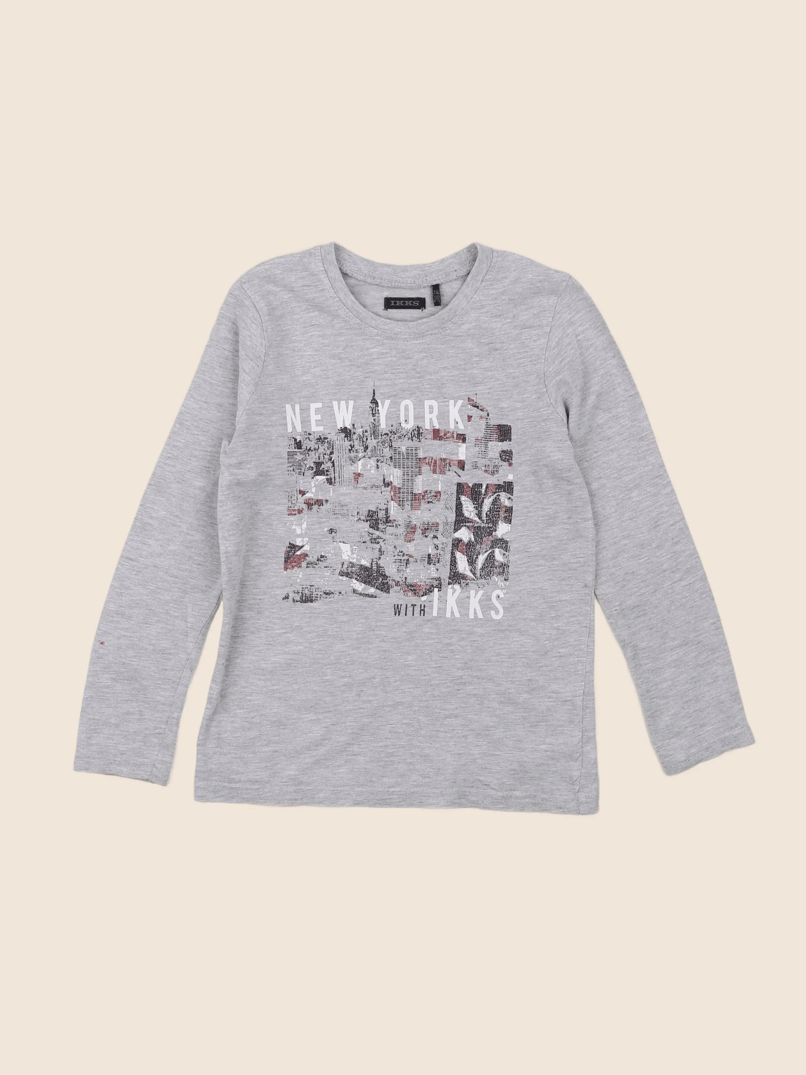 IKKS - tee-shirt gris - 5 ans