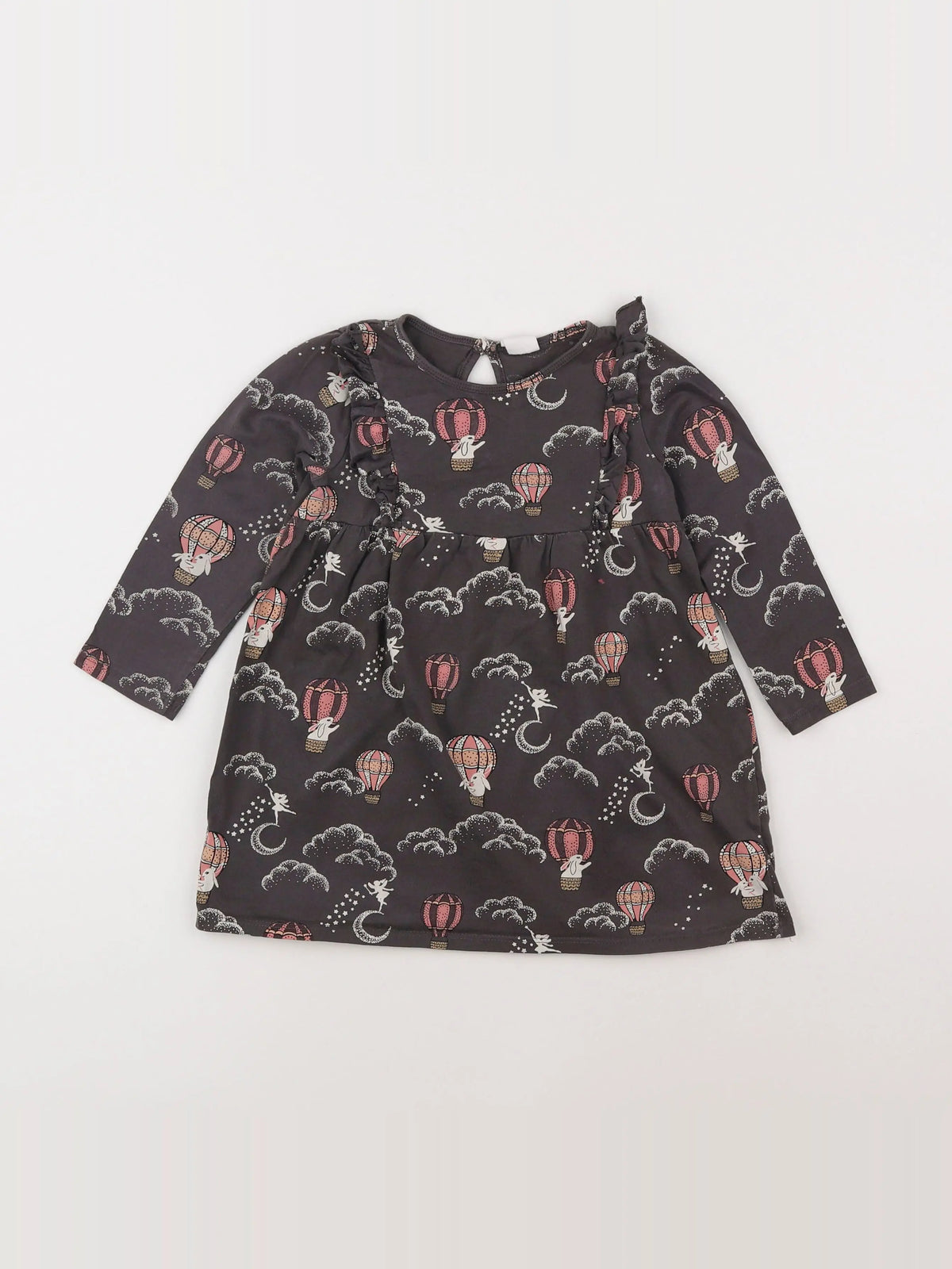 H&M - robe gris - 18 mois à 2 ans