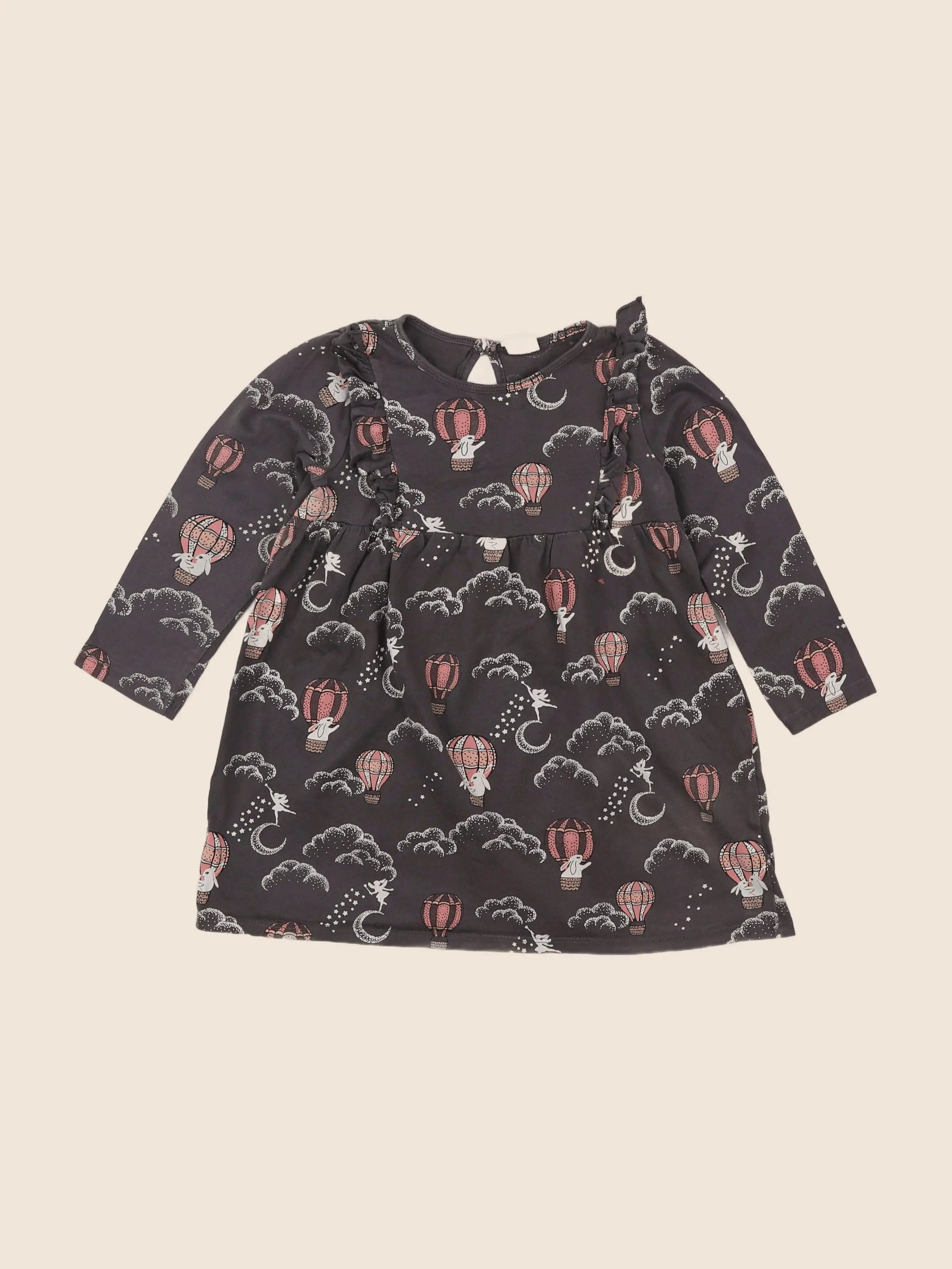 H&M - robe gris - 18 mois à 2 ans