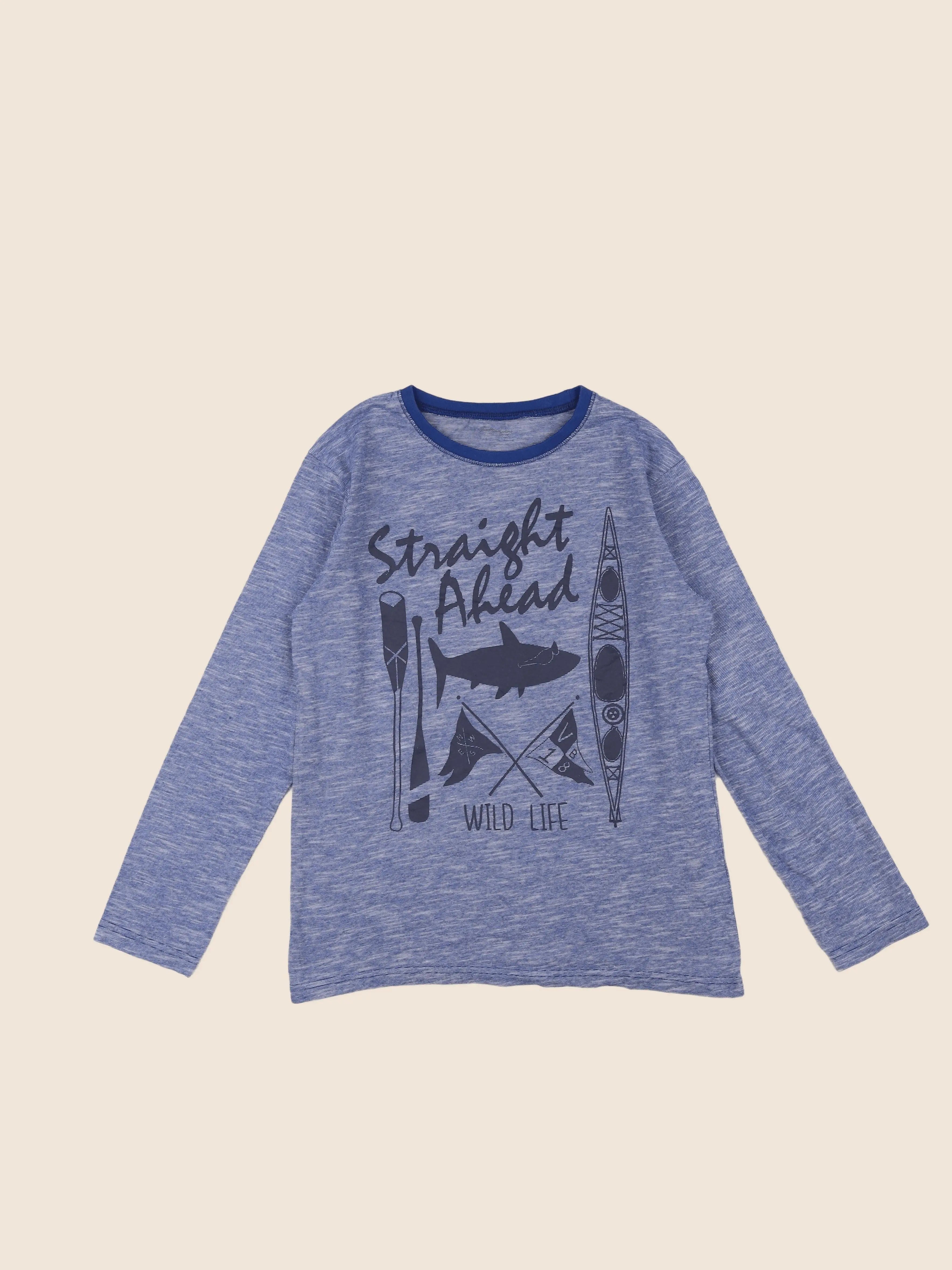 Vertbaudet - tee-shirt bleu - 12 ans