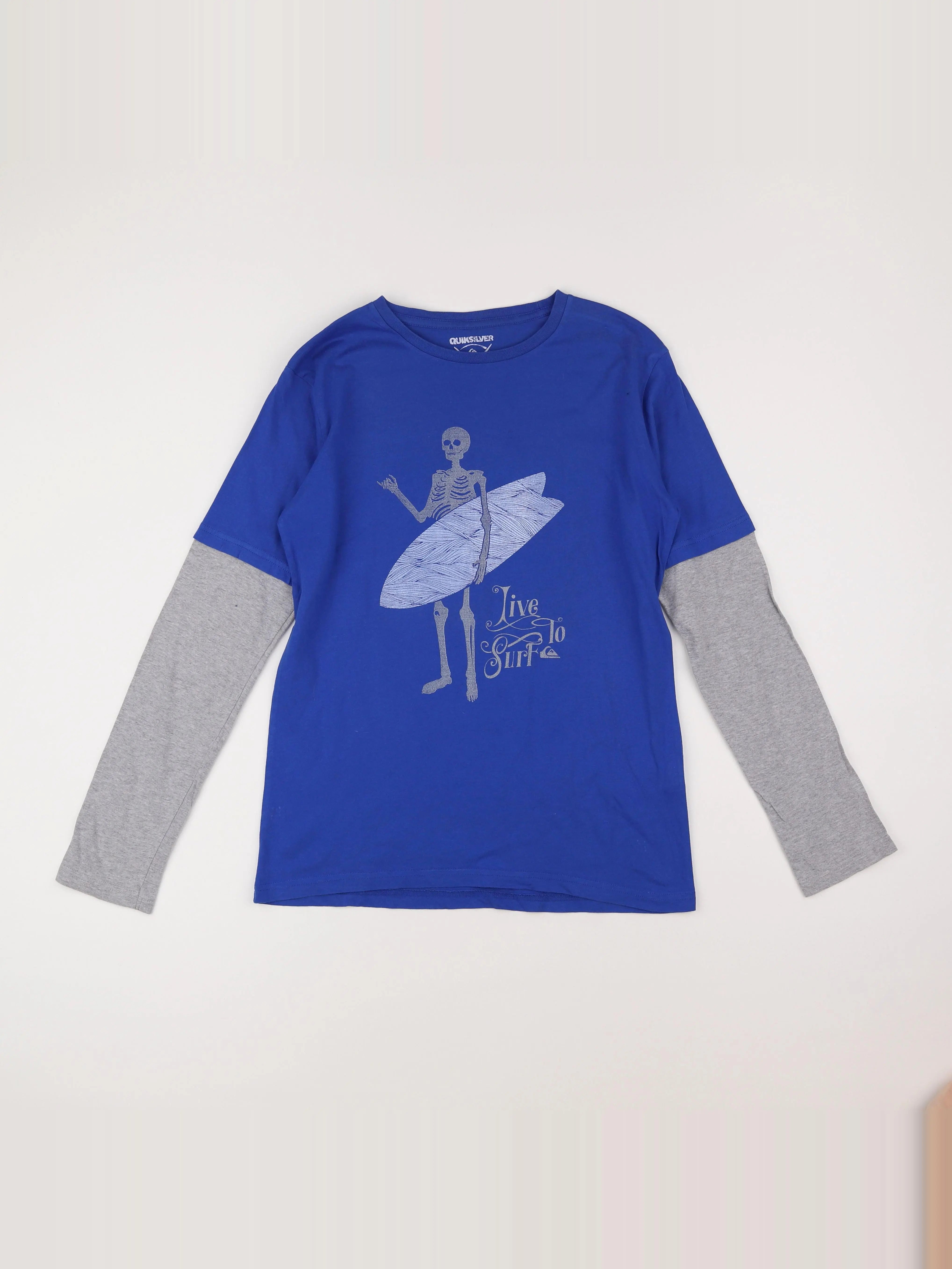 Quiksilver - tee-shirt bleu - 14 ans