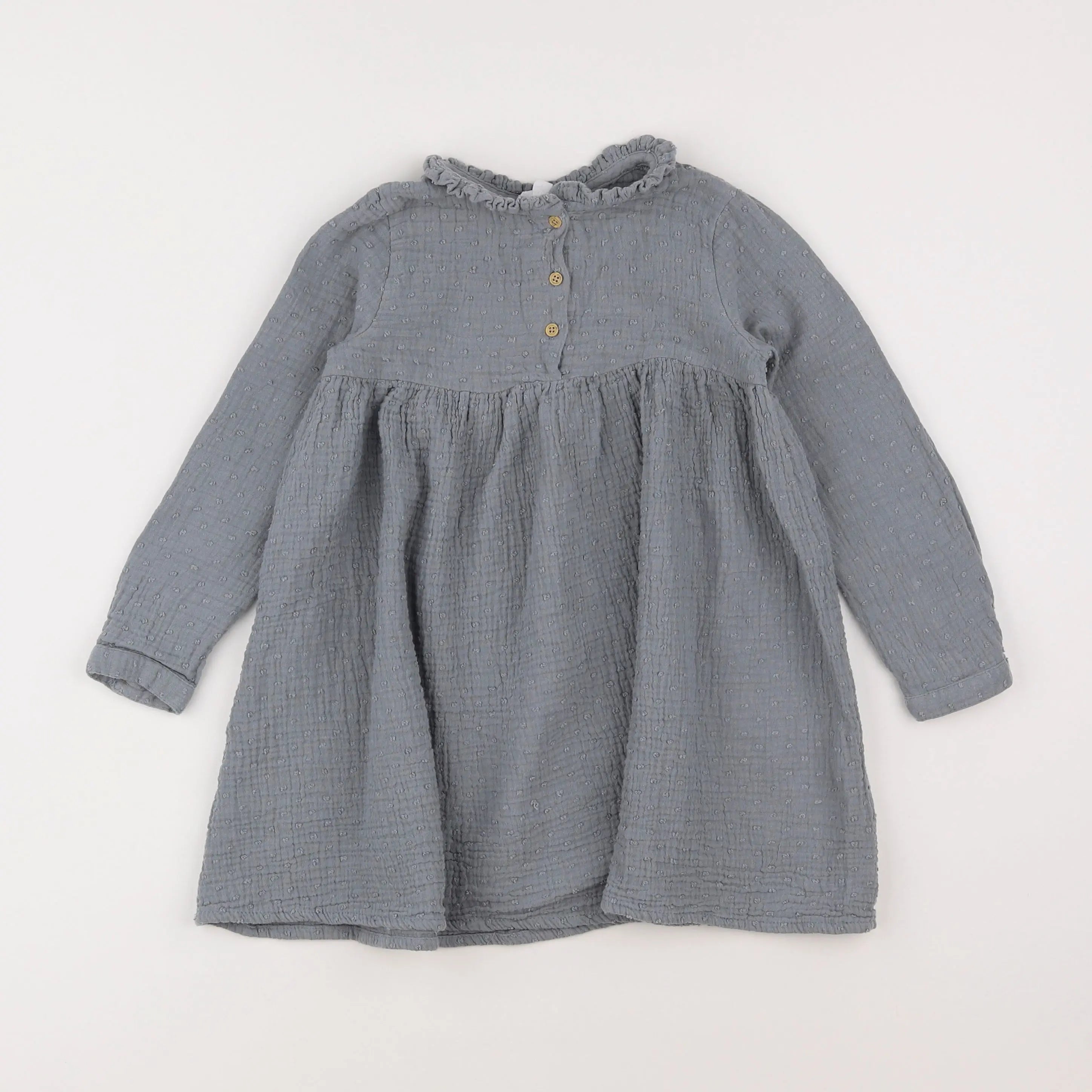 Vertbaudet - robe gris - 6 ans
