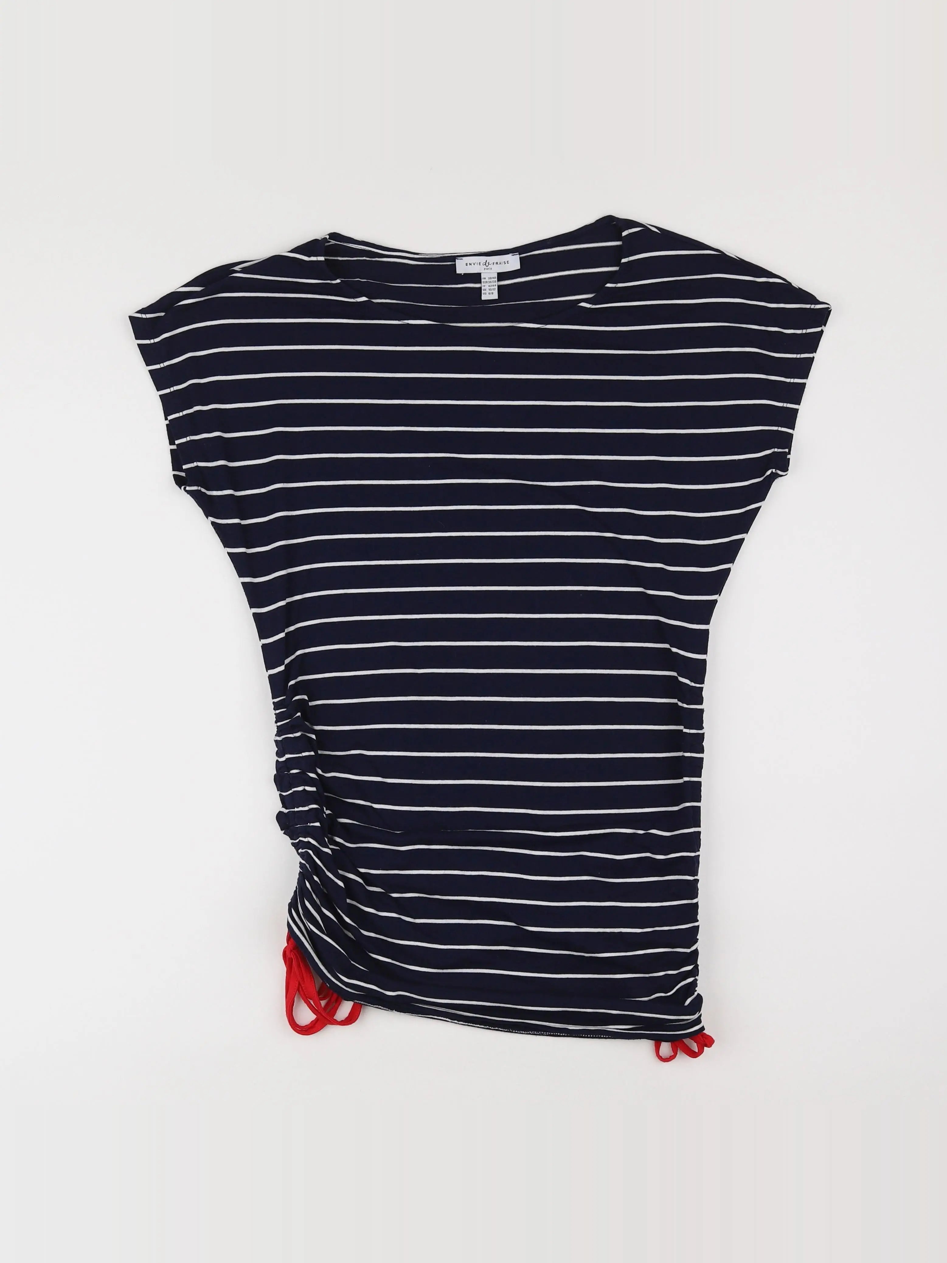 Envie de fraise - tee-shirt grossesse bleu - 38 à 40
