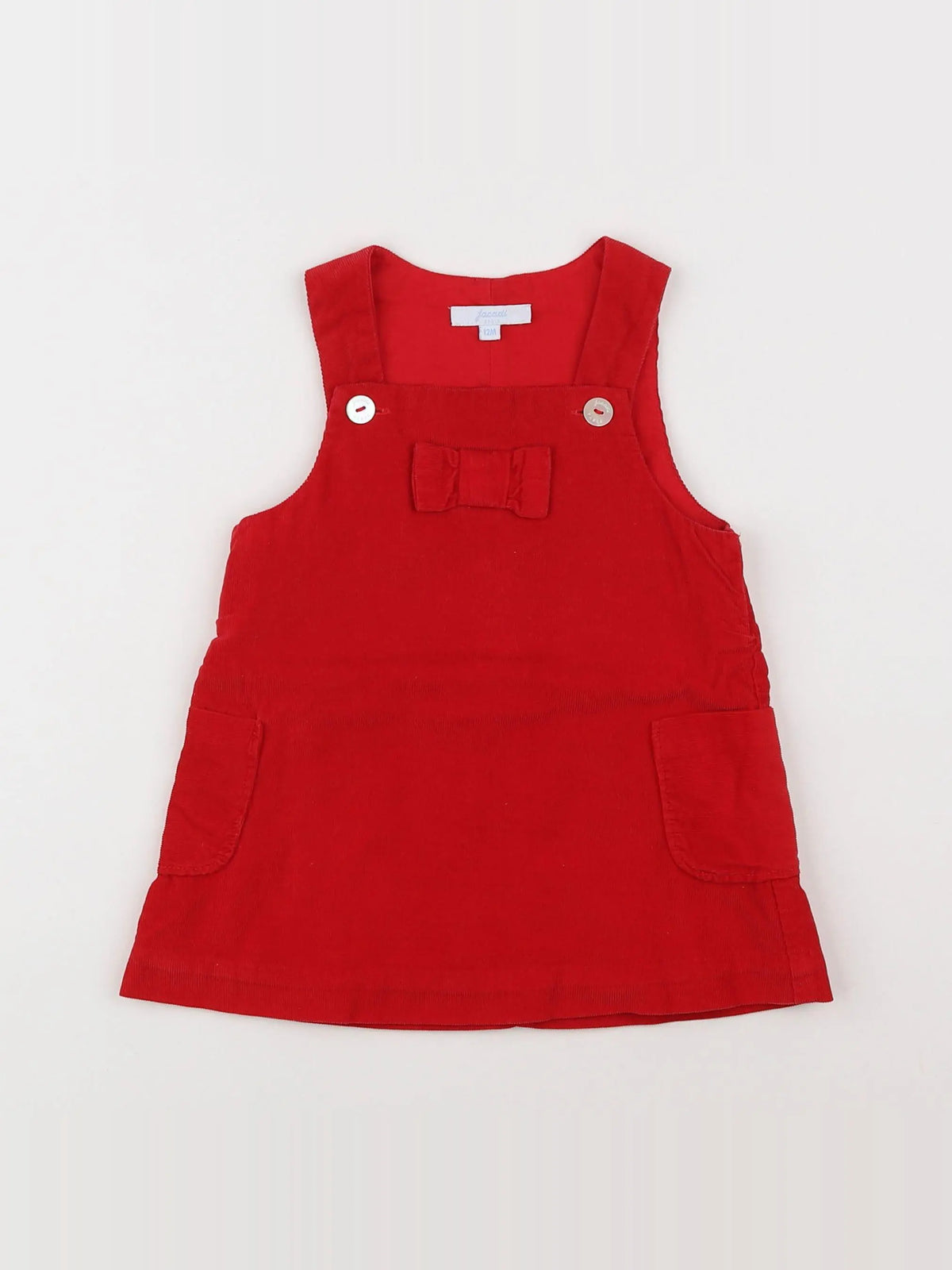 Jacadi - robe rouge - 12 mois