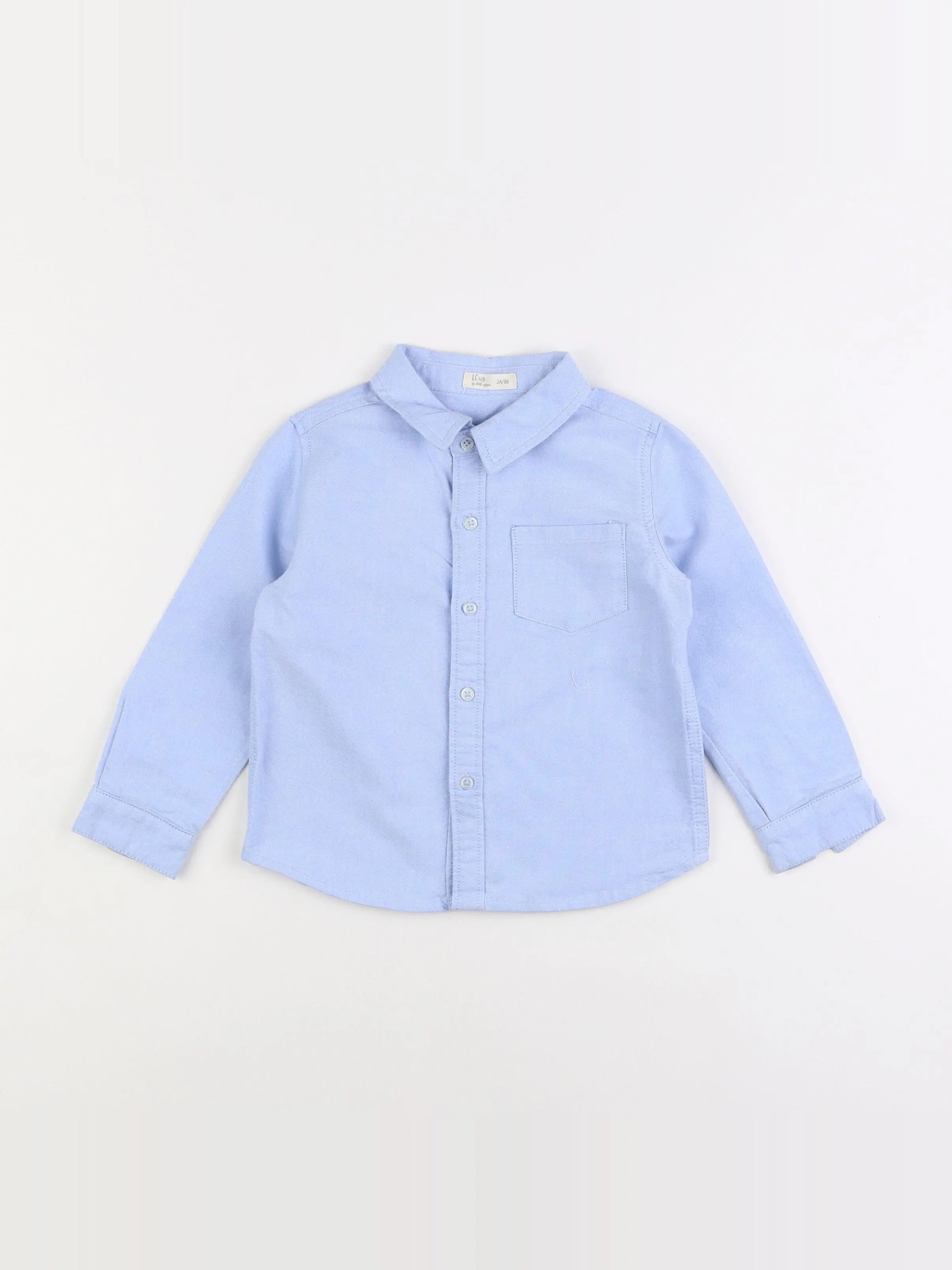 Little Cigogne - chemise bleu - 2 ans