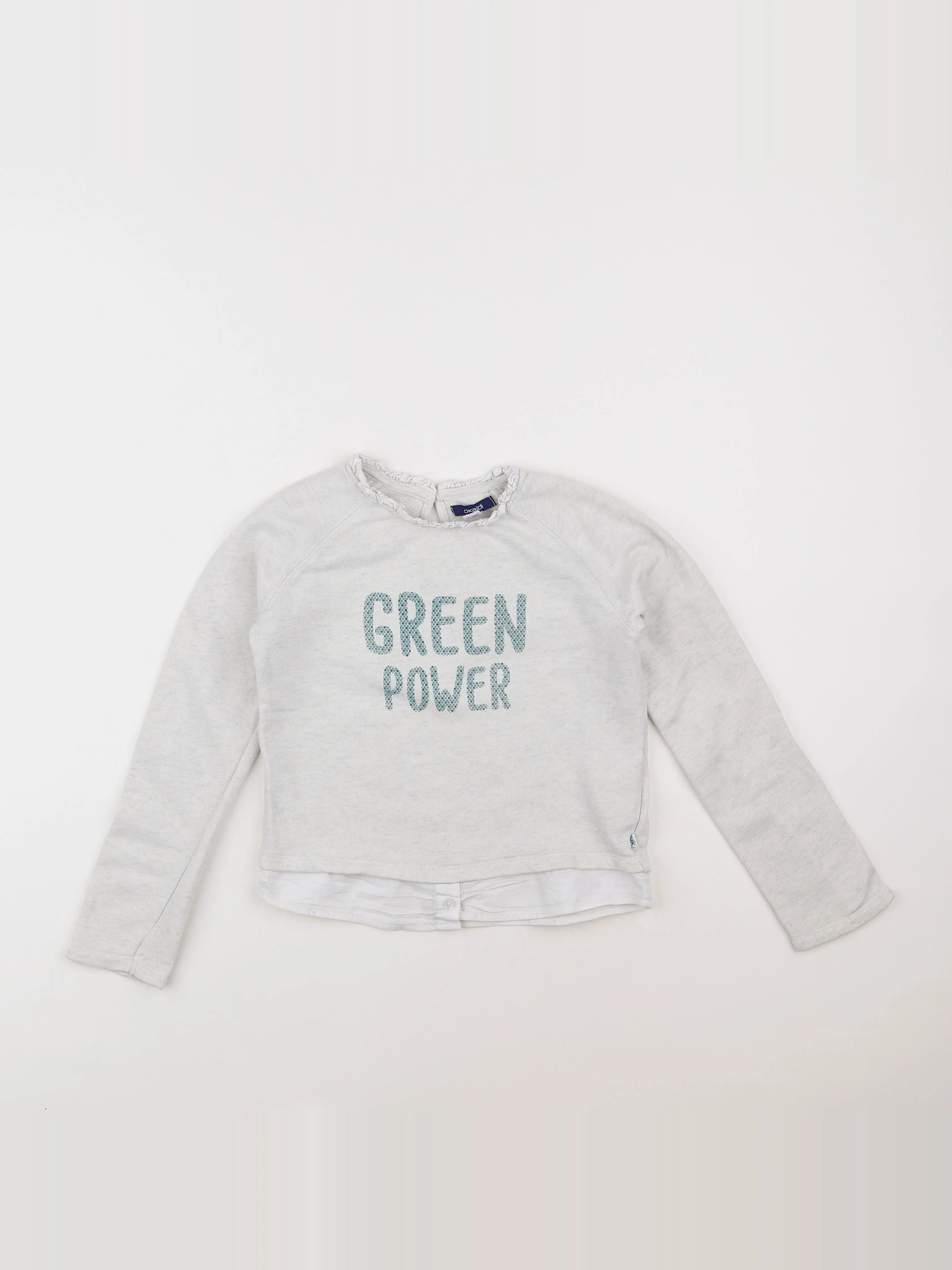 Okaidi - sweat gris - 8 ans