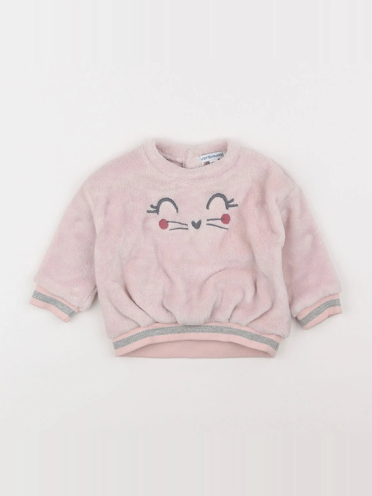 Vertbaudet - polaire rose - 6 mois