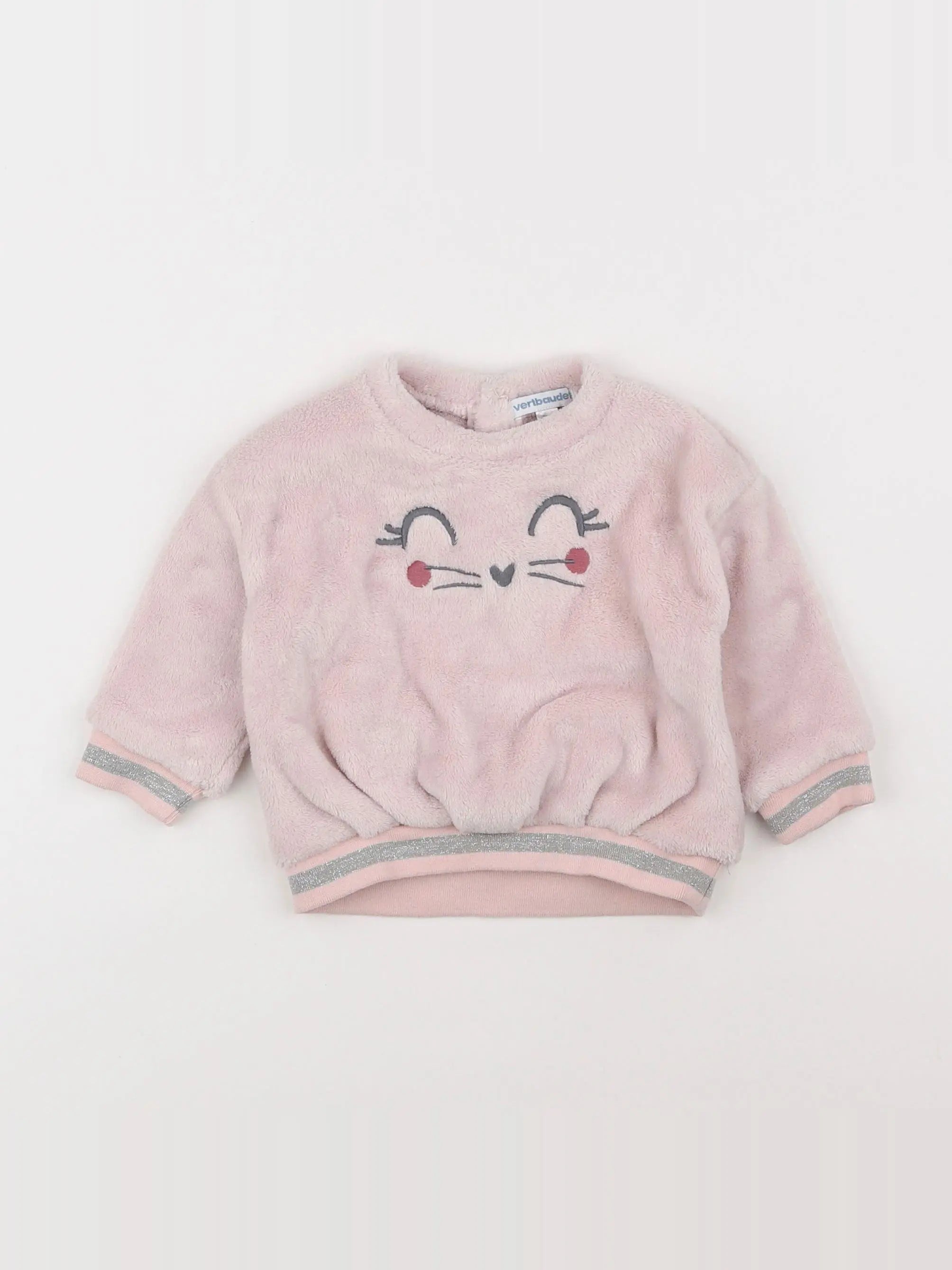 Vertbaudet - polaire rose - 6 mois