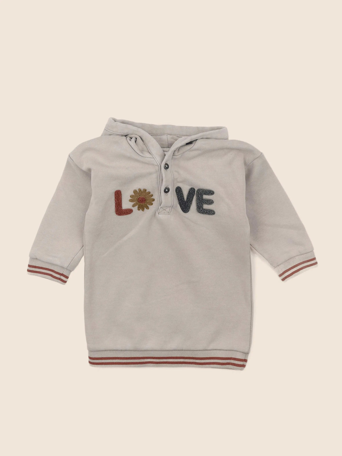 Vertbaudet - robe beige - 18 mois