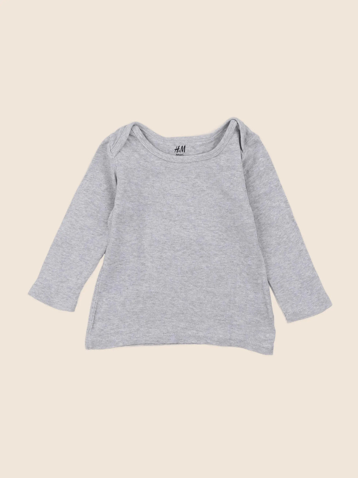 H&M - tee-shirt gris - 3/6 mois