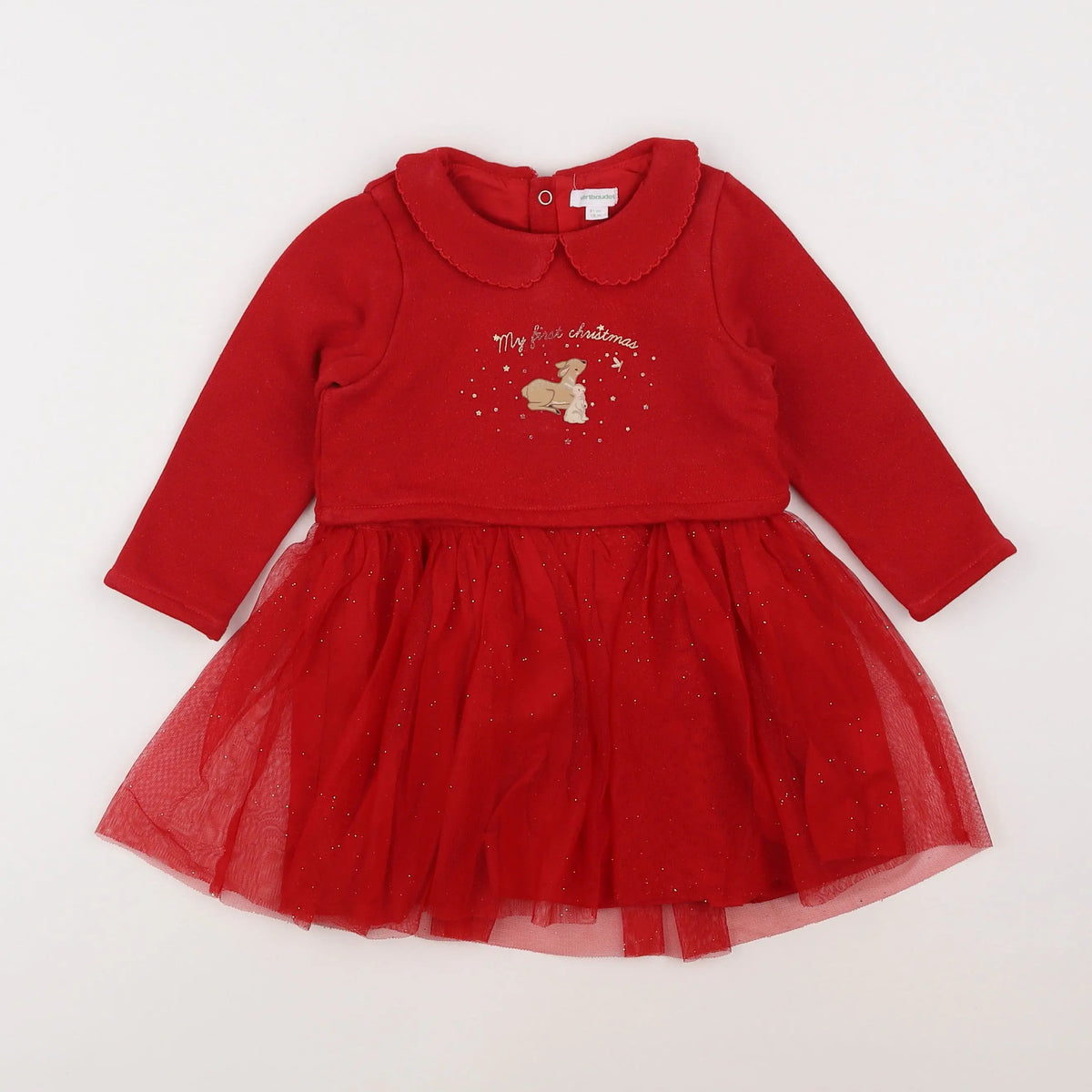 Vertbaudet - robe rouge - 18 mois