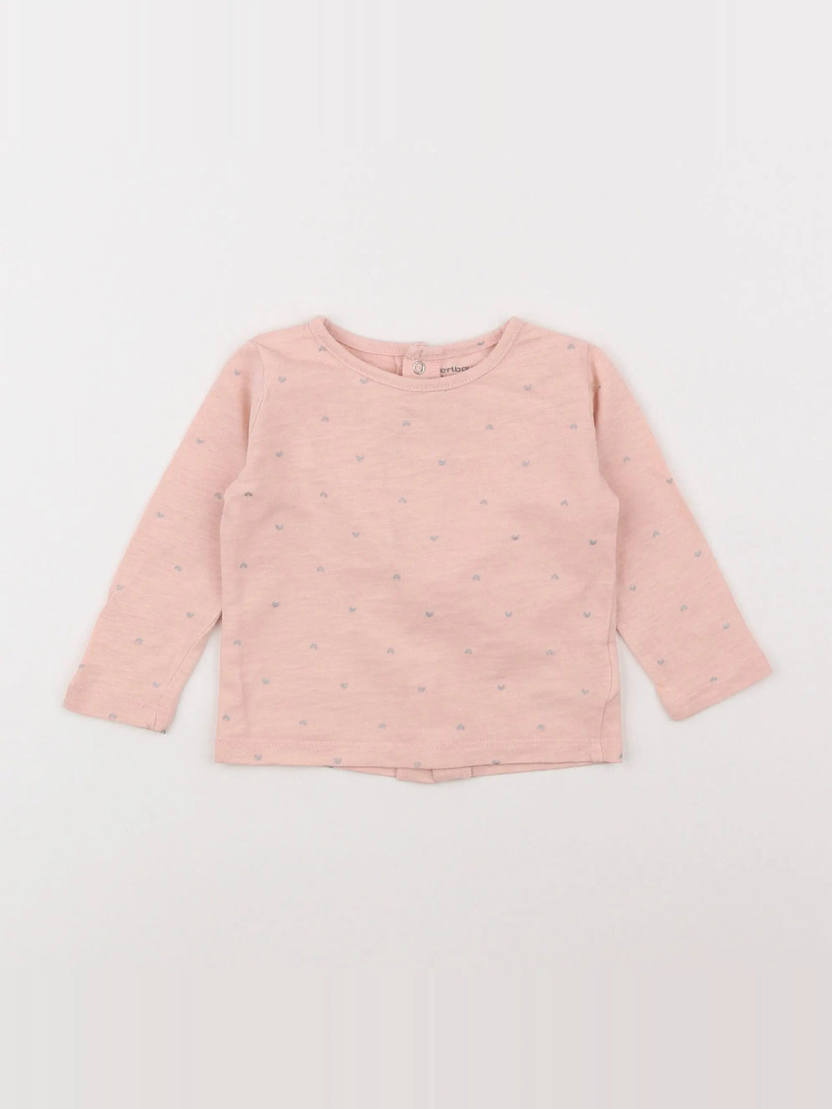 Vertbaudet - tee-shirt rose - 6 mois