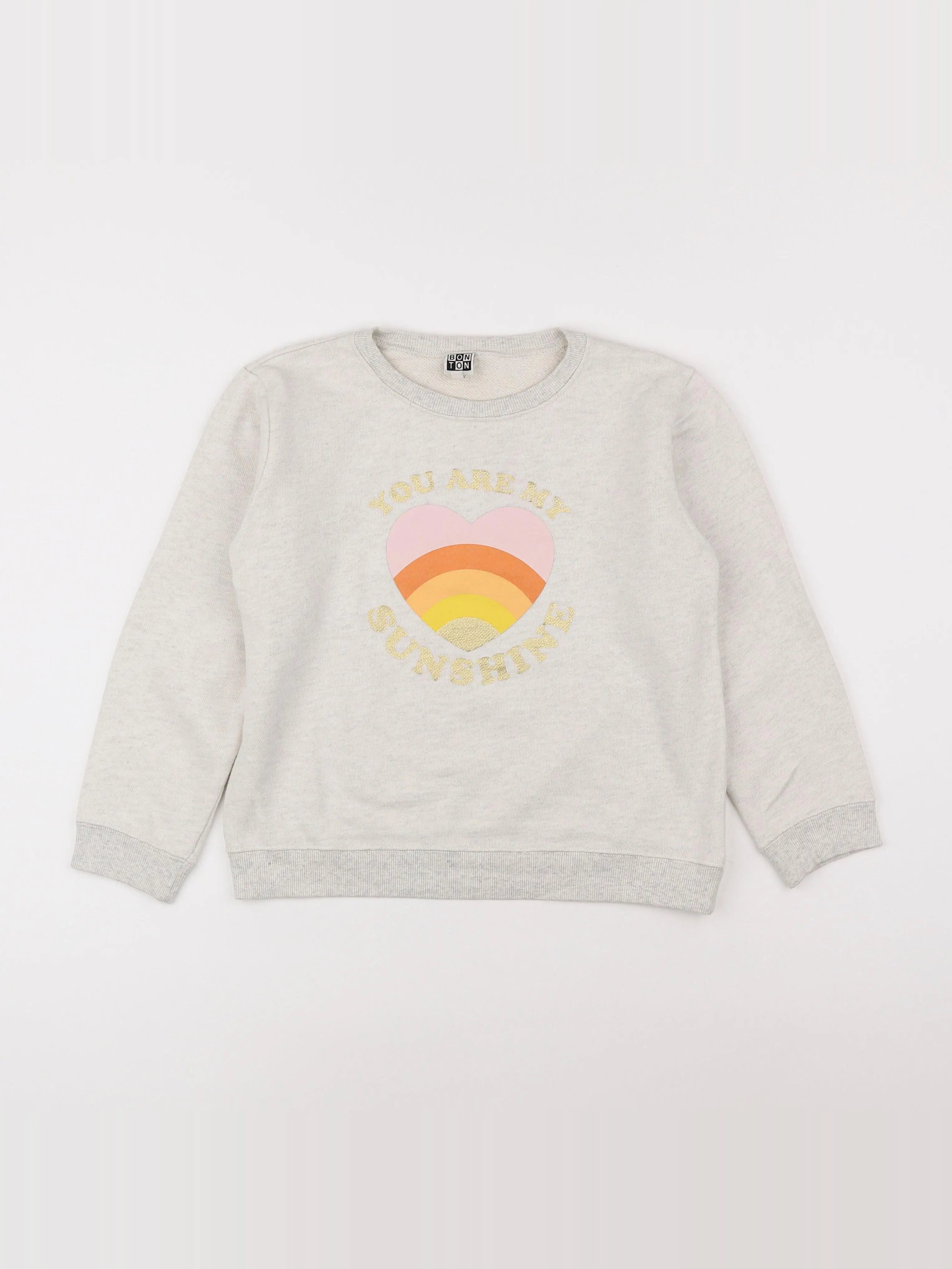 Bonton - sweat gris - 12 ans