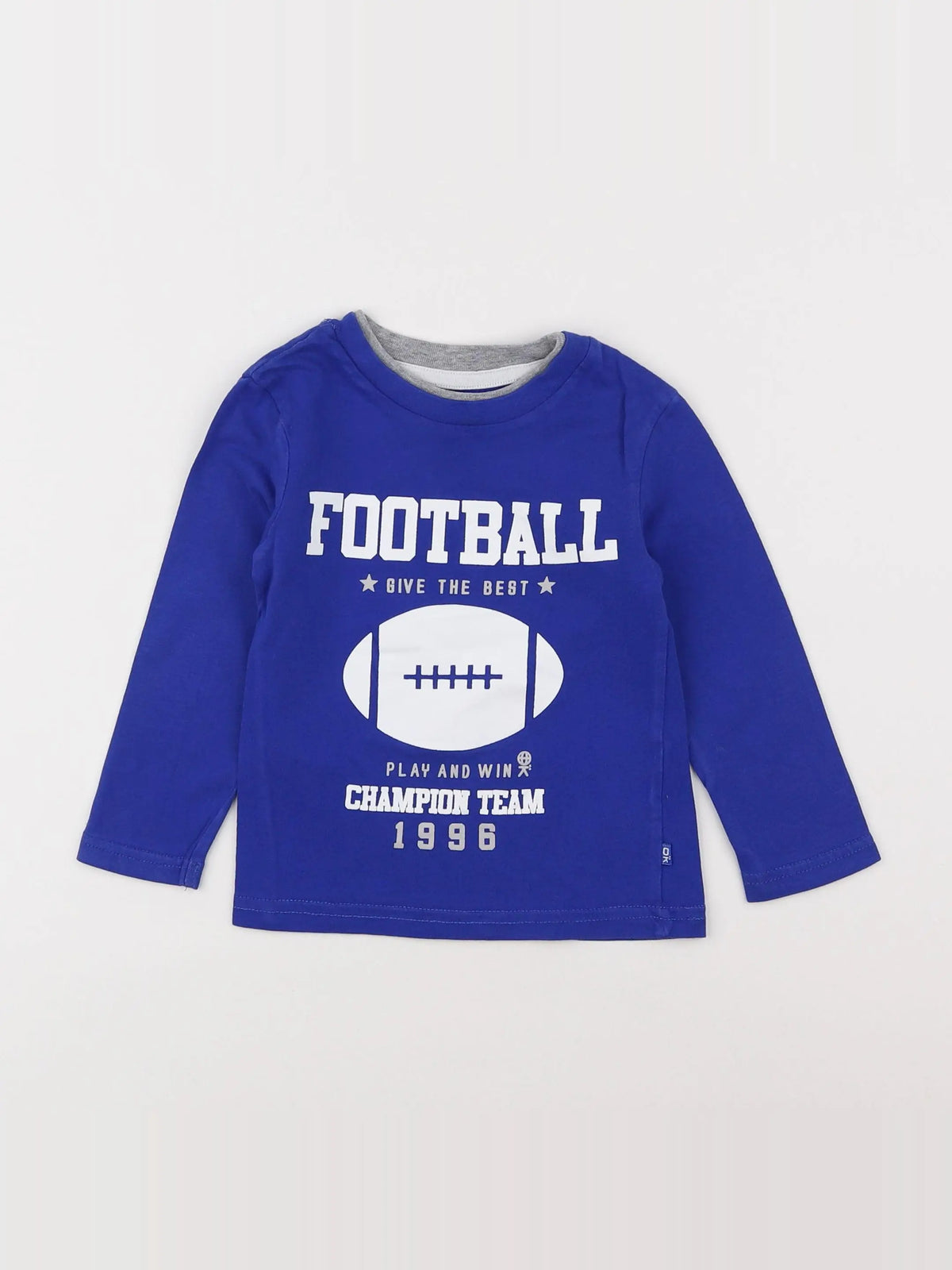 Okaidi - tee-shirt bleu - 2 ans