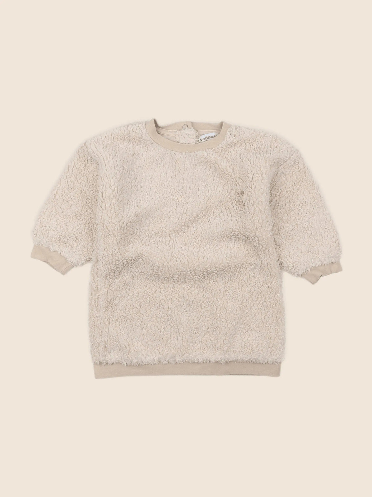 Vertbaudet - robe beige - 18 mois