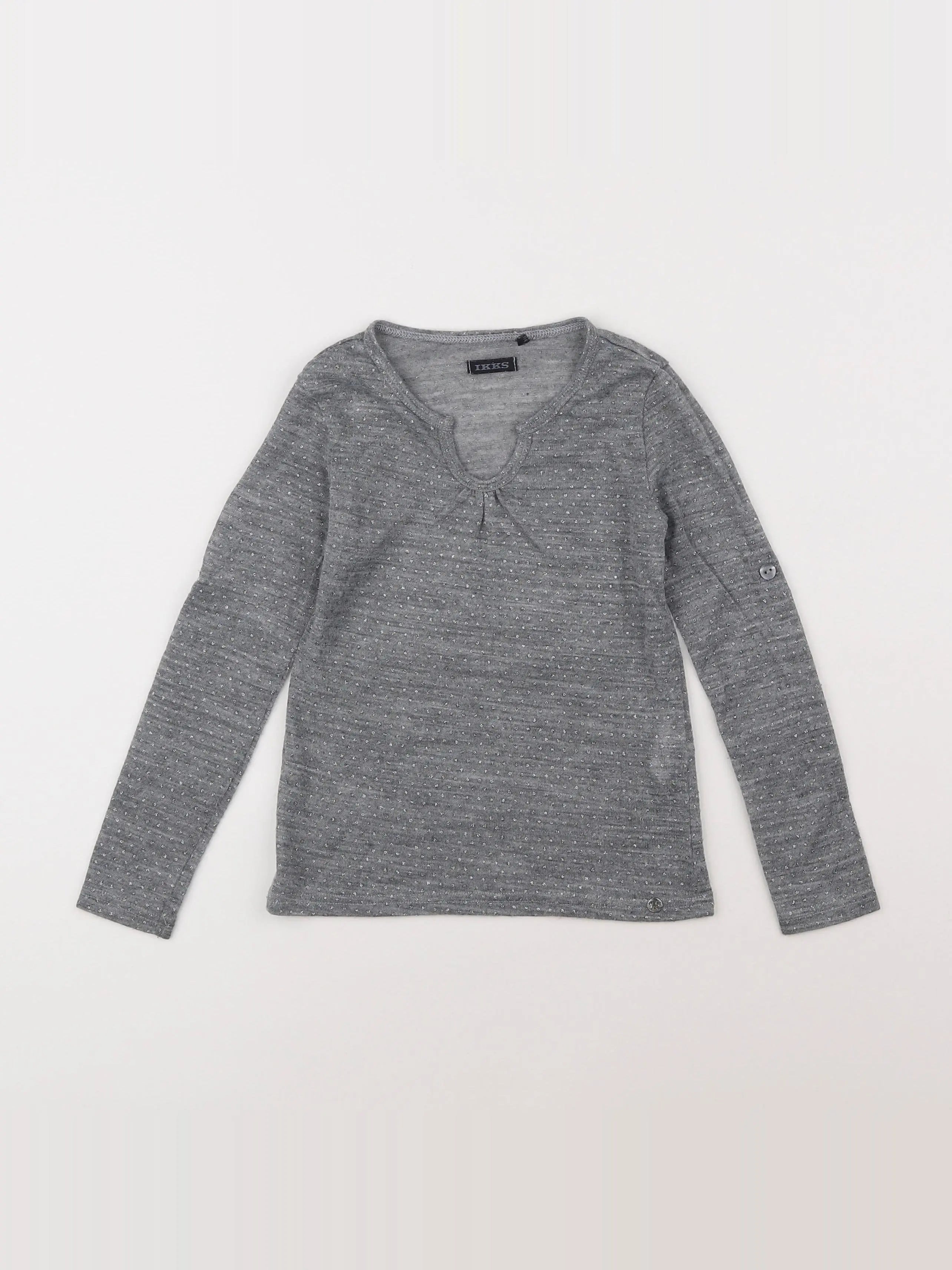 IKKS - tee-shirt gris, argent - 6 ans