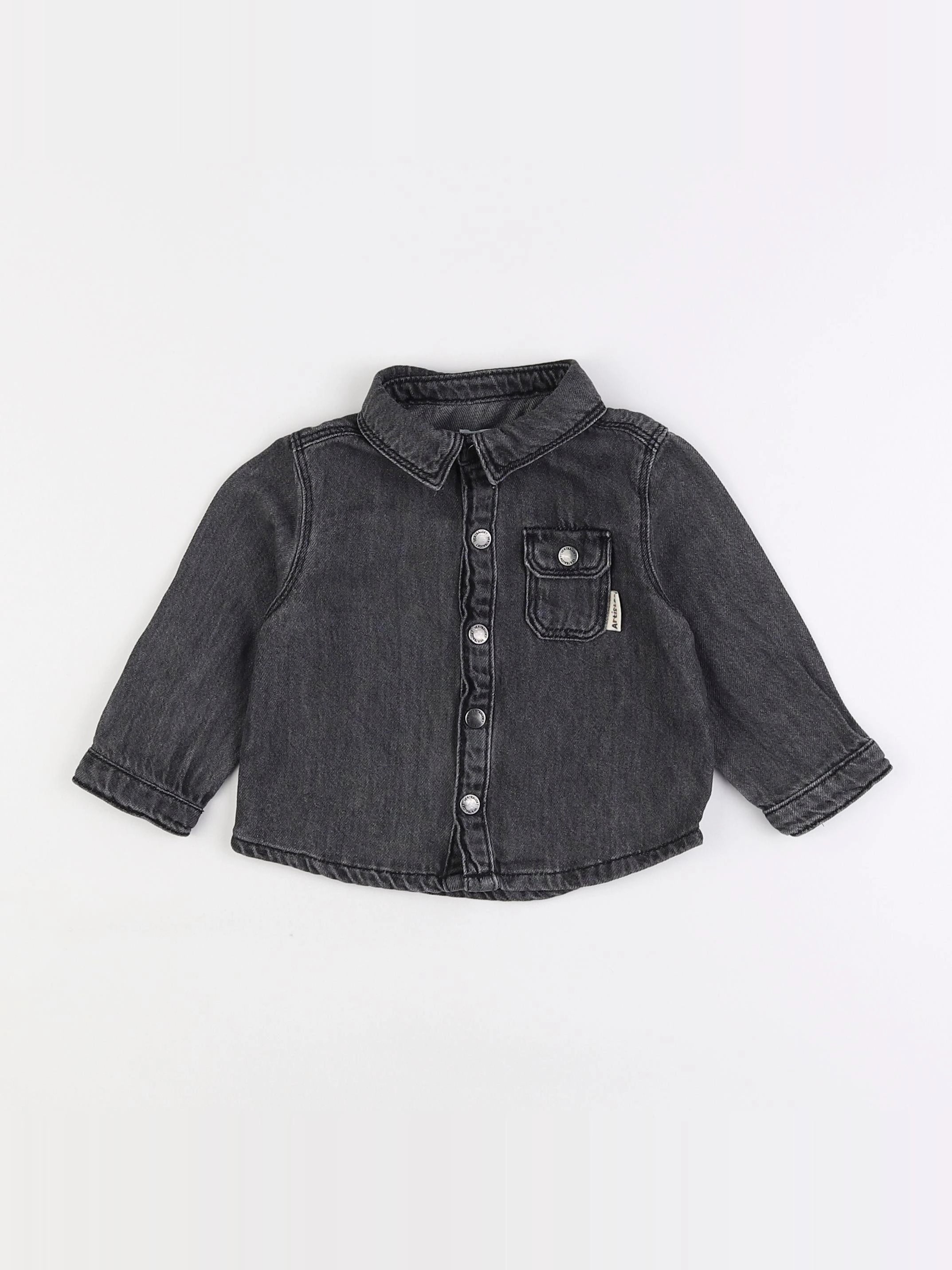 Vertbaudet - veste gris - 12 mois