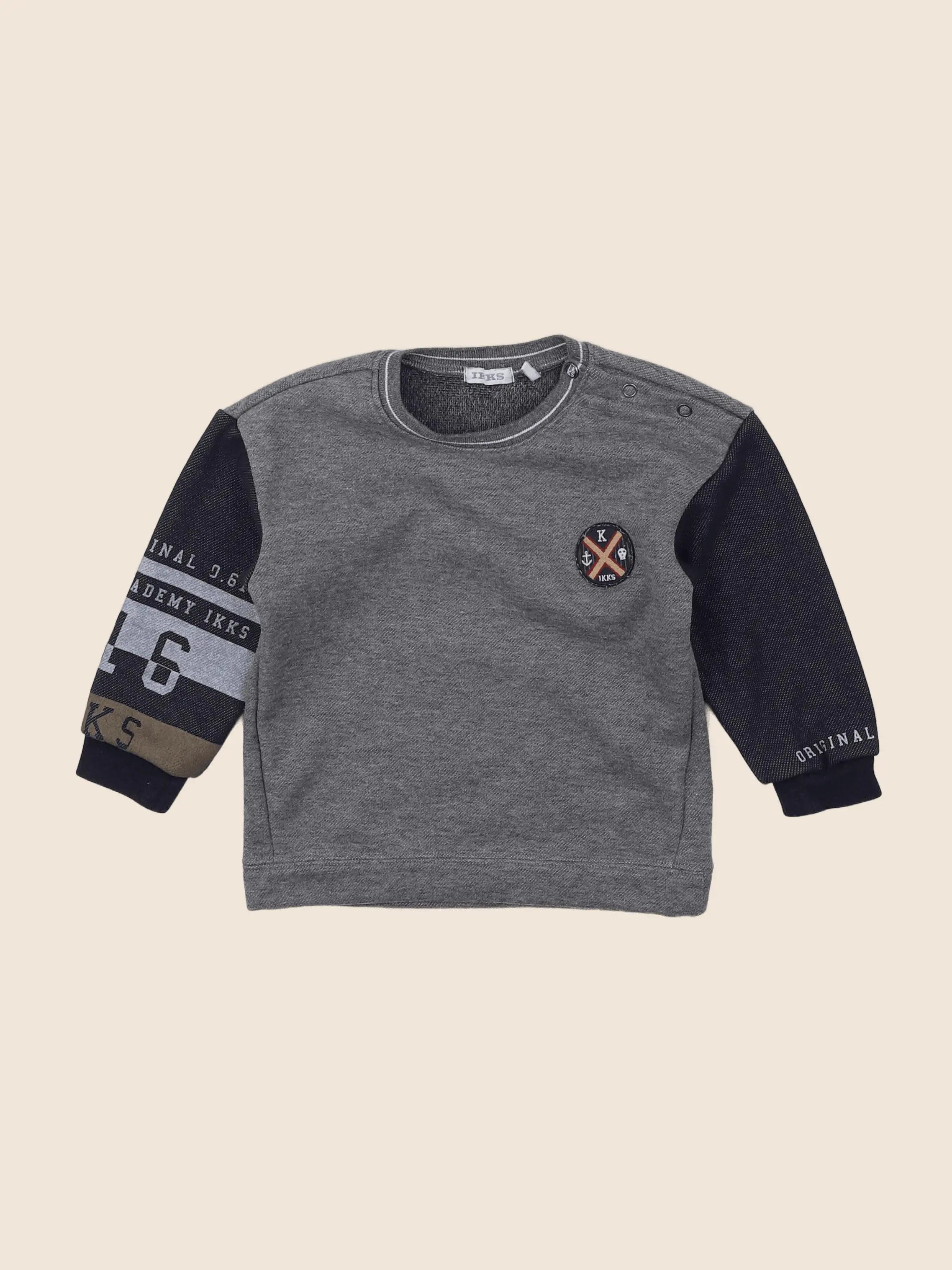 IKKS - sweat gris - 18 mois