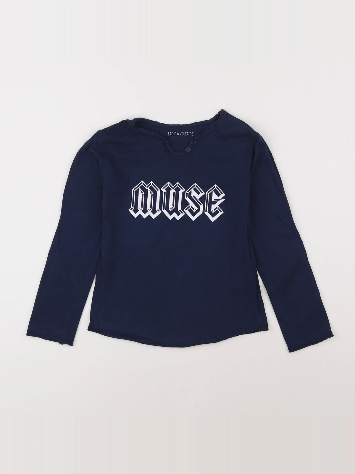 Zadig & Voltaire - tee-shirt bleu - 8 ans