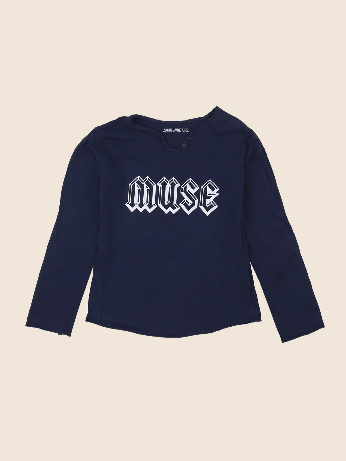 Zadig & Voltaire - tee-shirt bleu - 8 ans