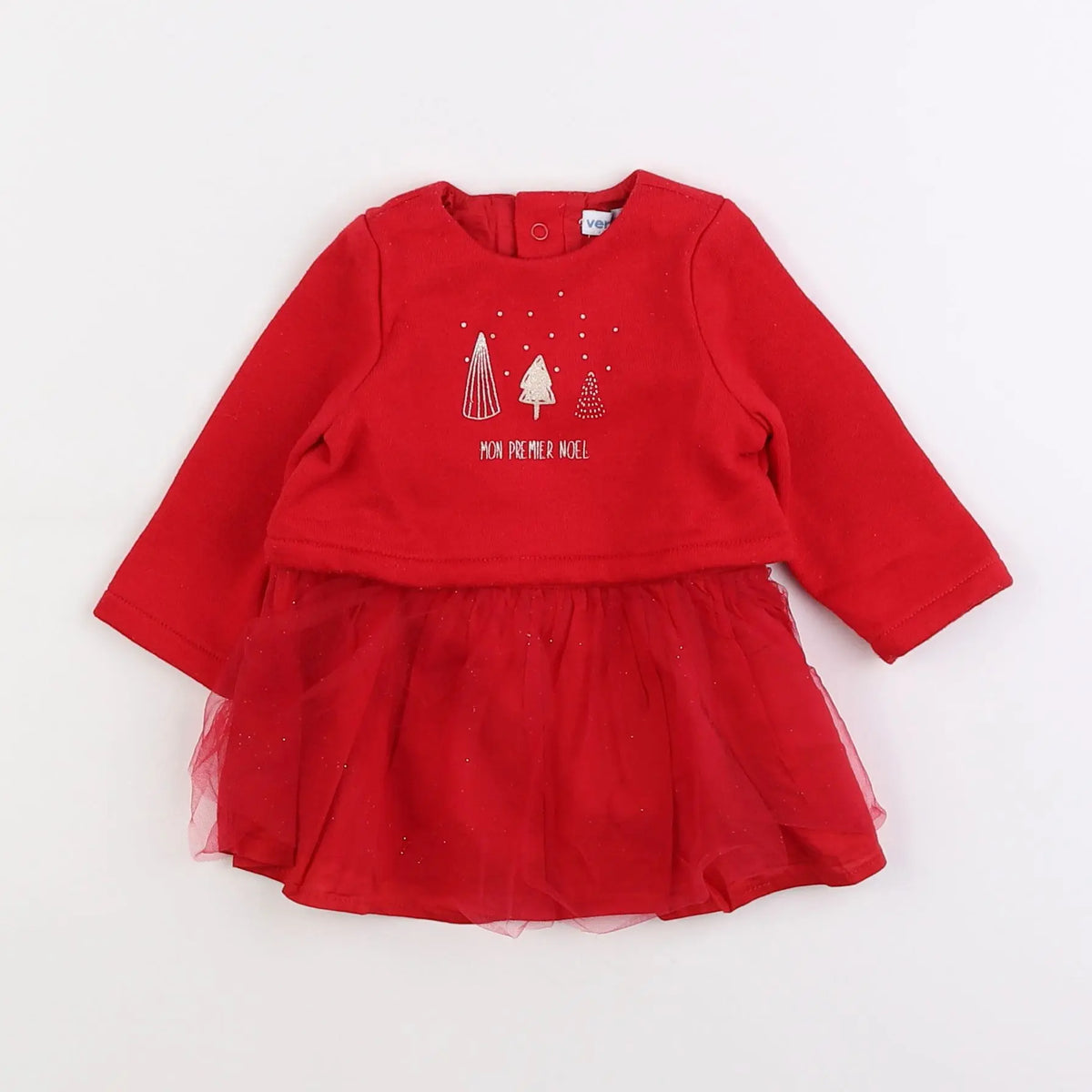 Vertbaudet - robe rouge - 3 mois