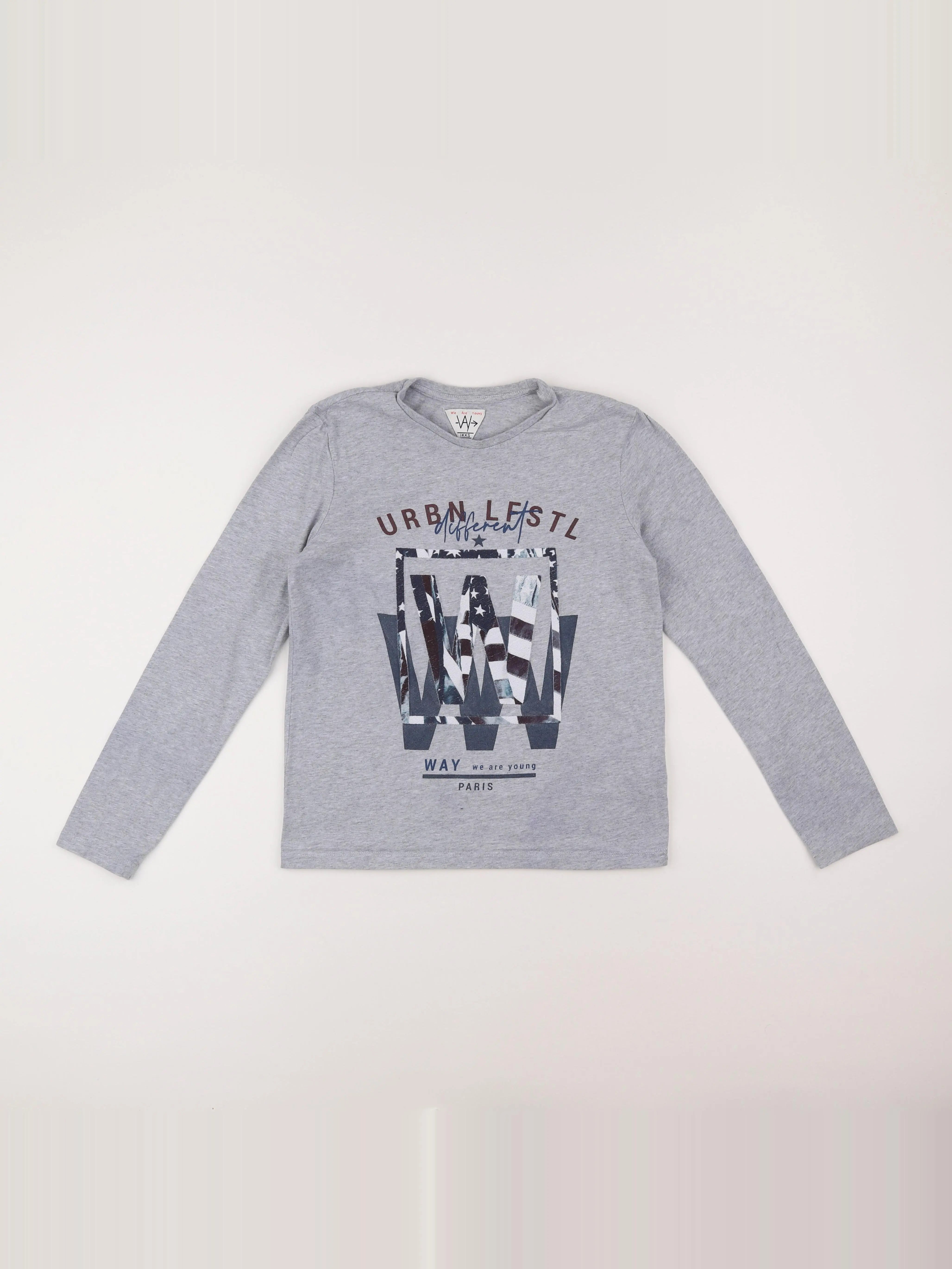IKKS - tee-shirt gris - 12 ans