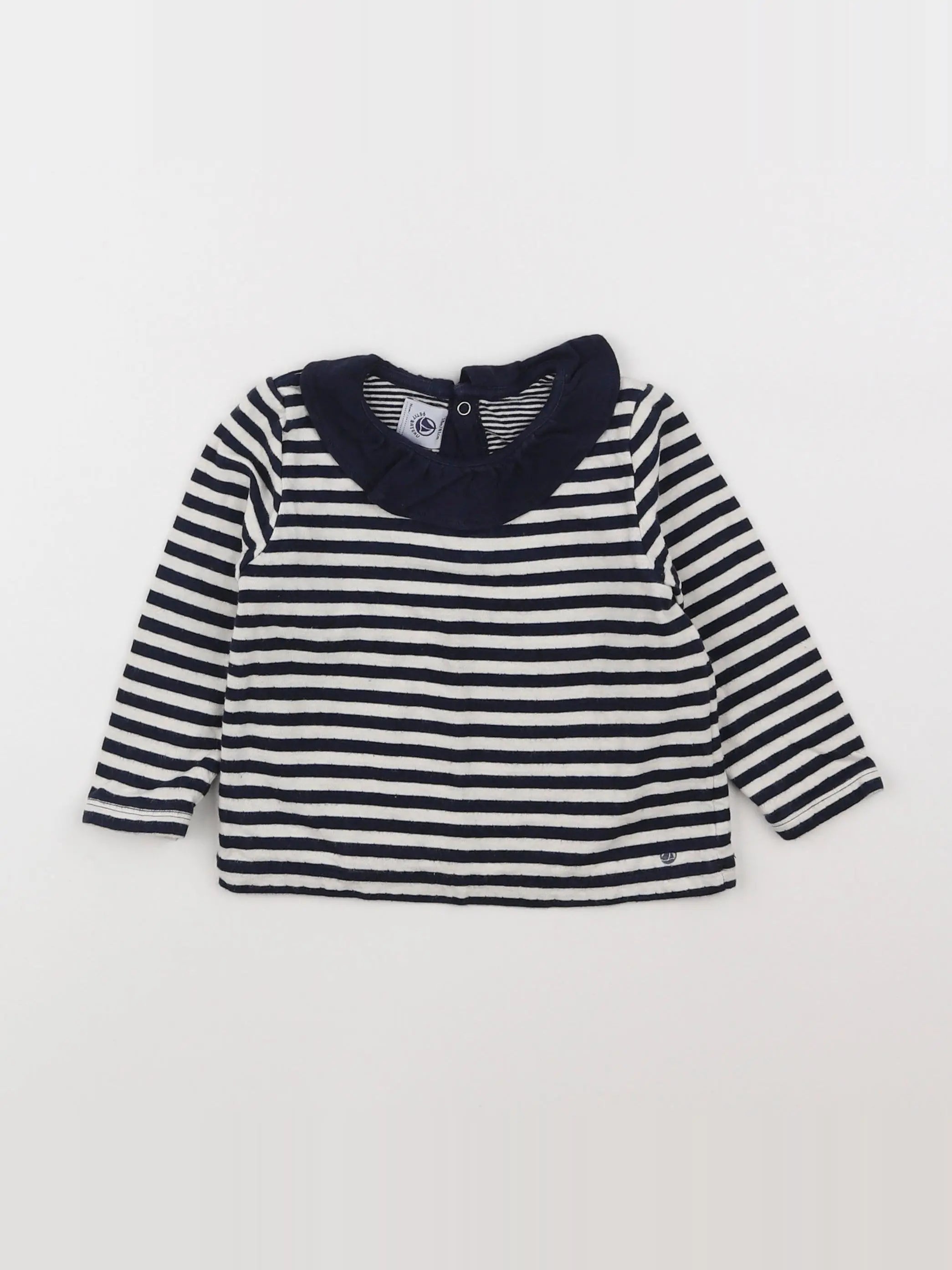 Petit Bateau - tee-shirt bleu - 18 mois